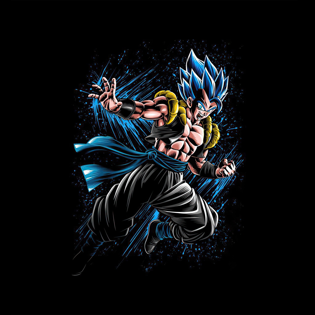 Gogeta blue 4K  Dragon ball super, Dragon ball art goku, Dragon ball