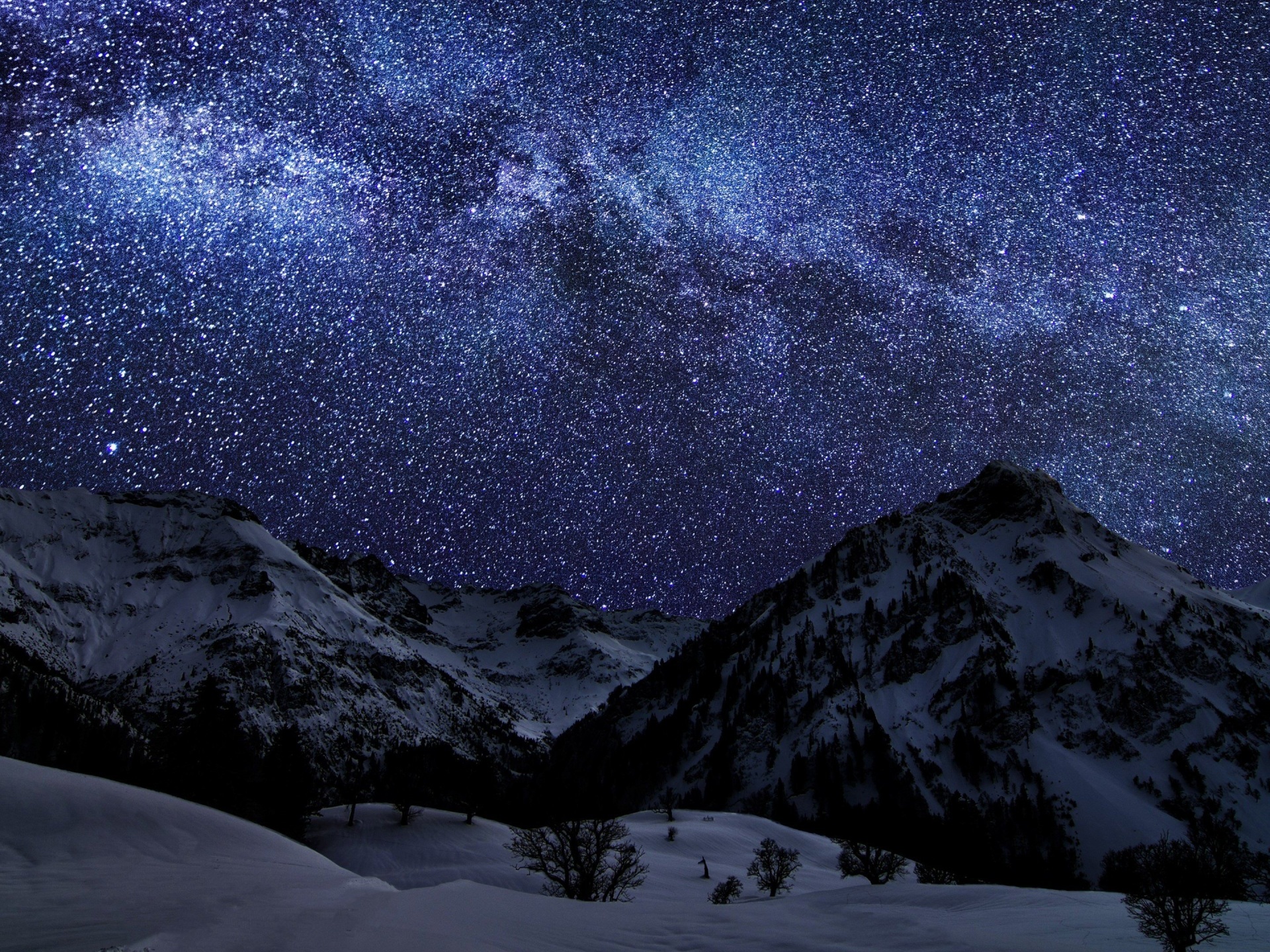 Landscape Mountains Galaxy 4k - 4k Wallpapers - 40.000+ ipad wallpapers ...