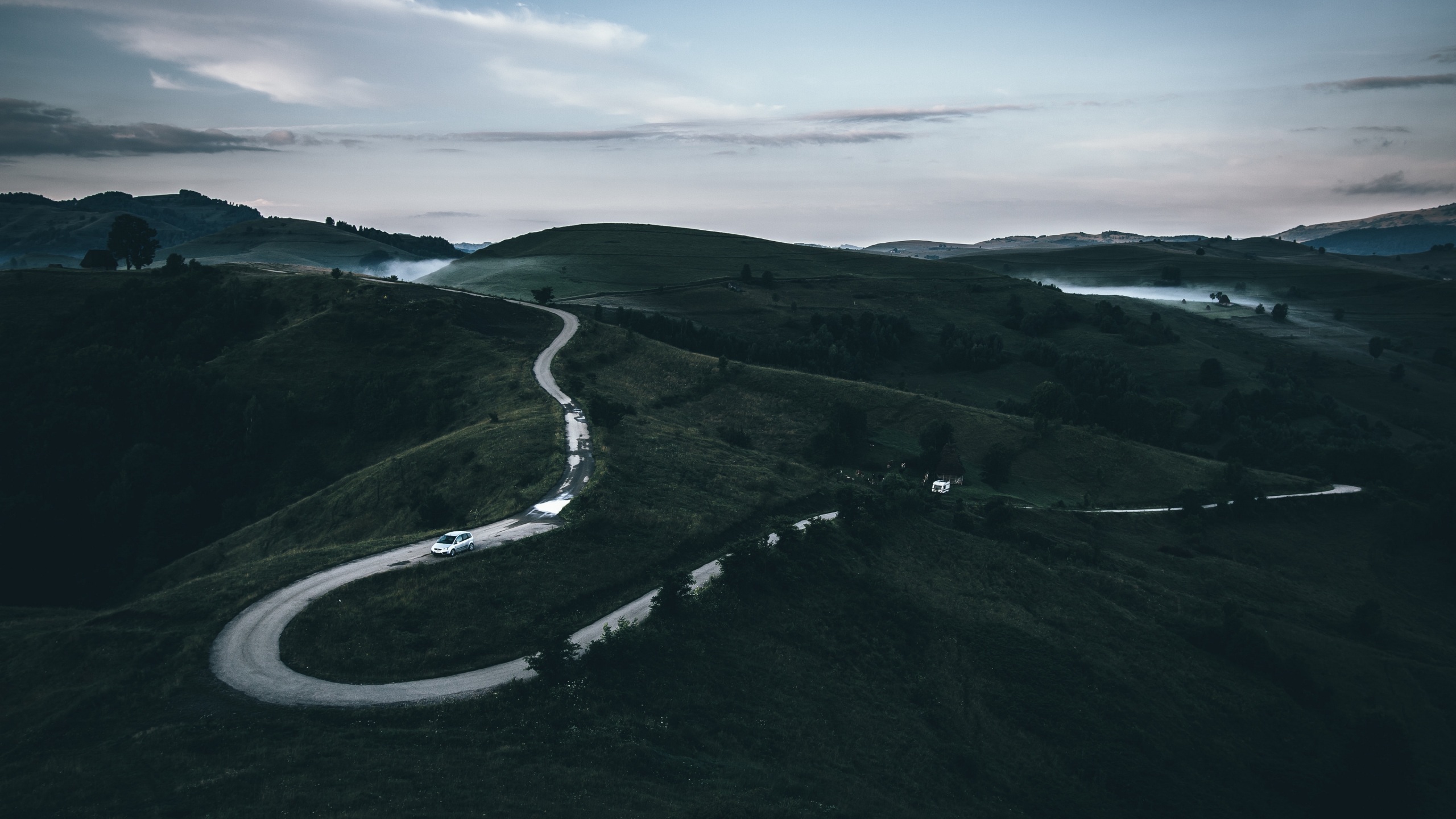 winding mountain road wallpaper