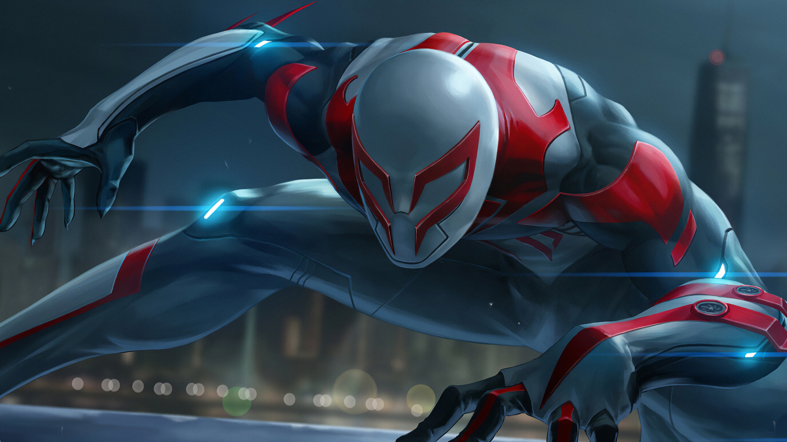 Wallpaper 4k Spiderman 2099 Marel Future Fight Wallpaper