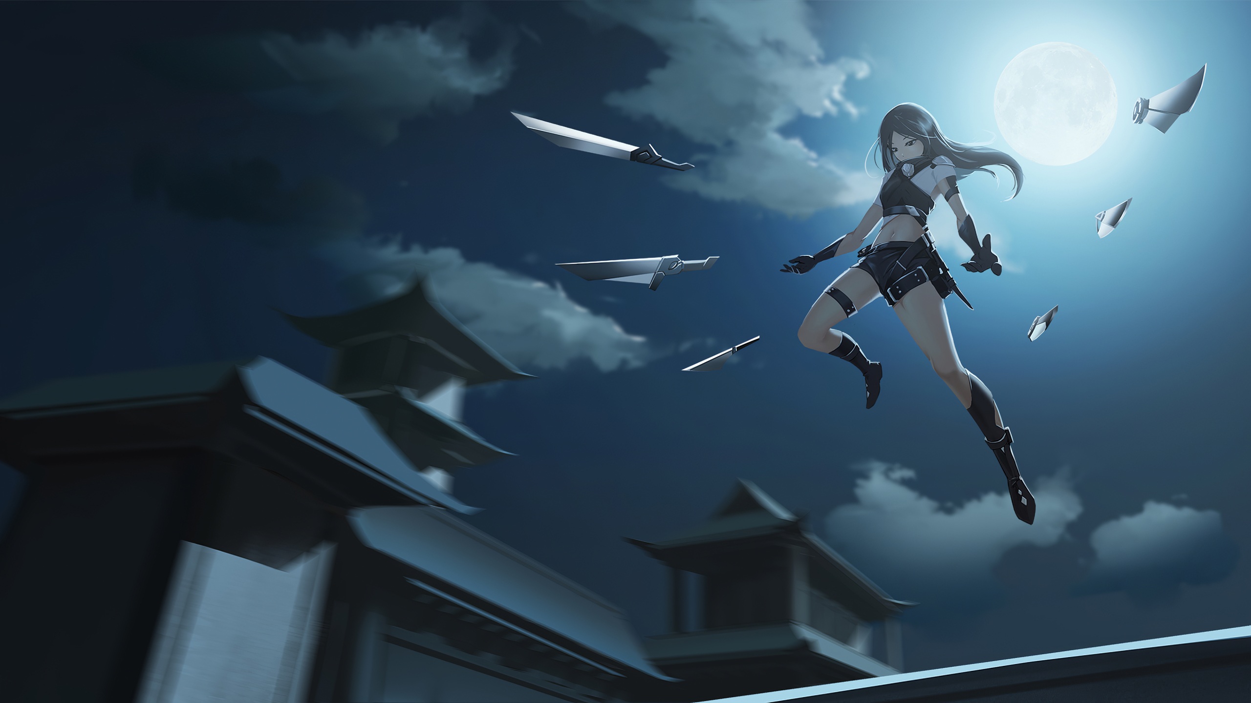 anime assassin girl wallpaper