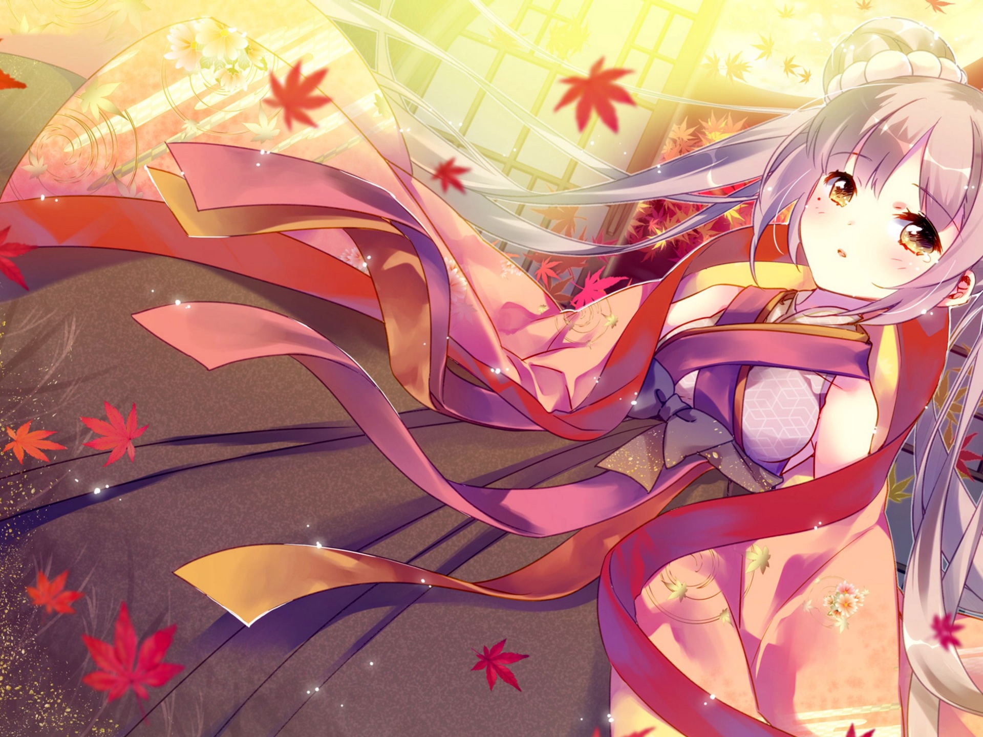 Cute Anime Girl Kimono 4K Wallpaper #6.1005