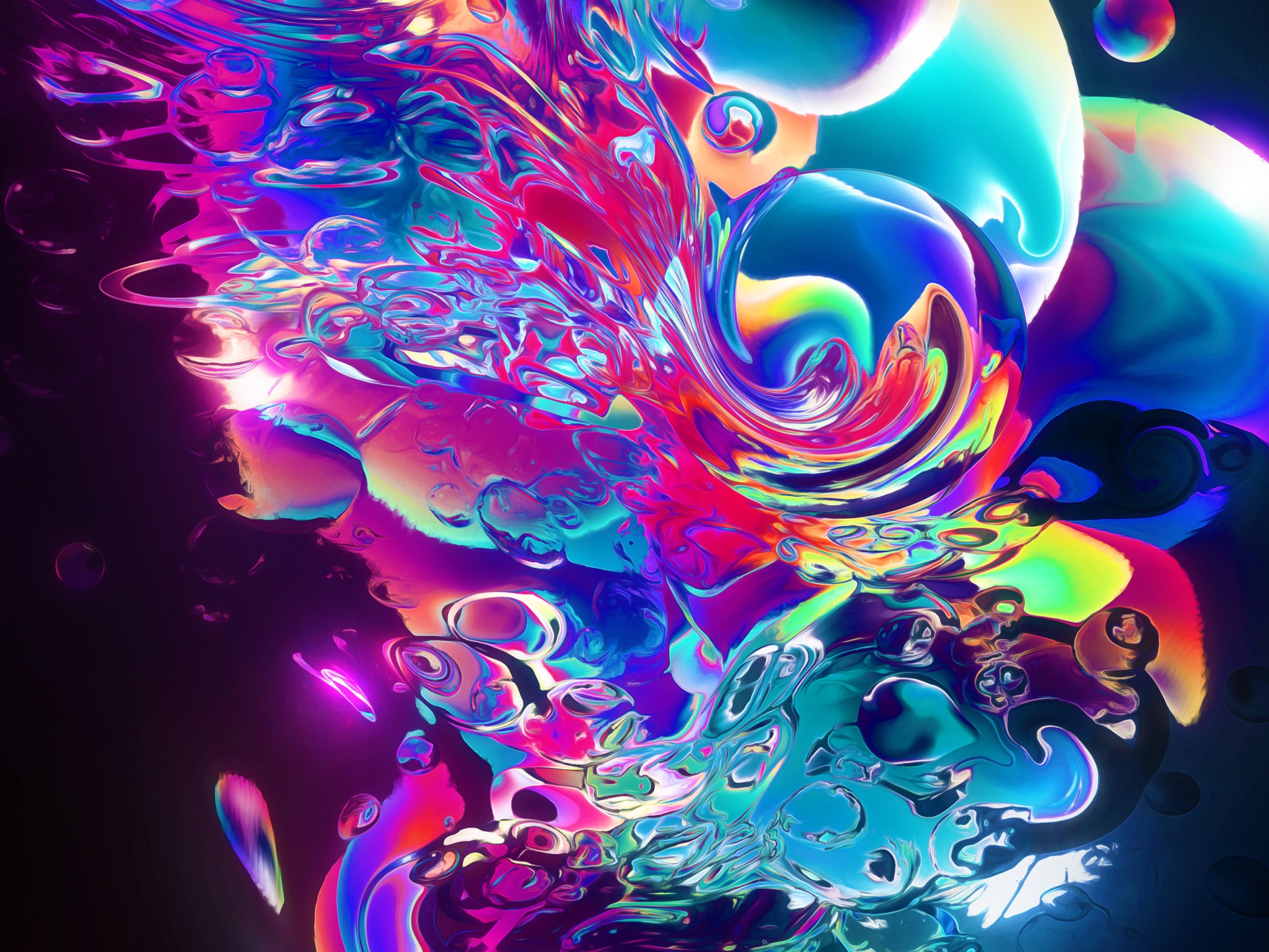 Aqueous Abstract Art 4k Wallpaper 4K