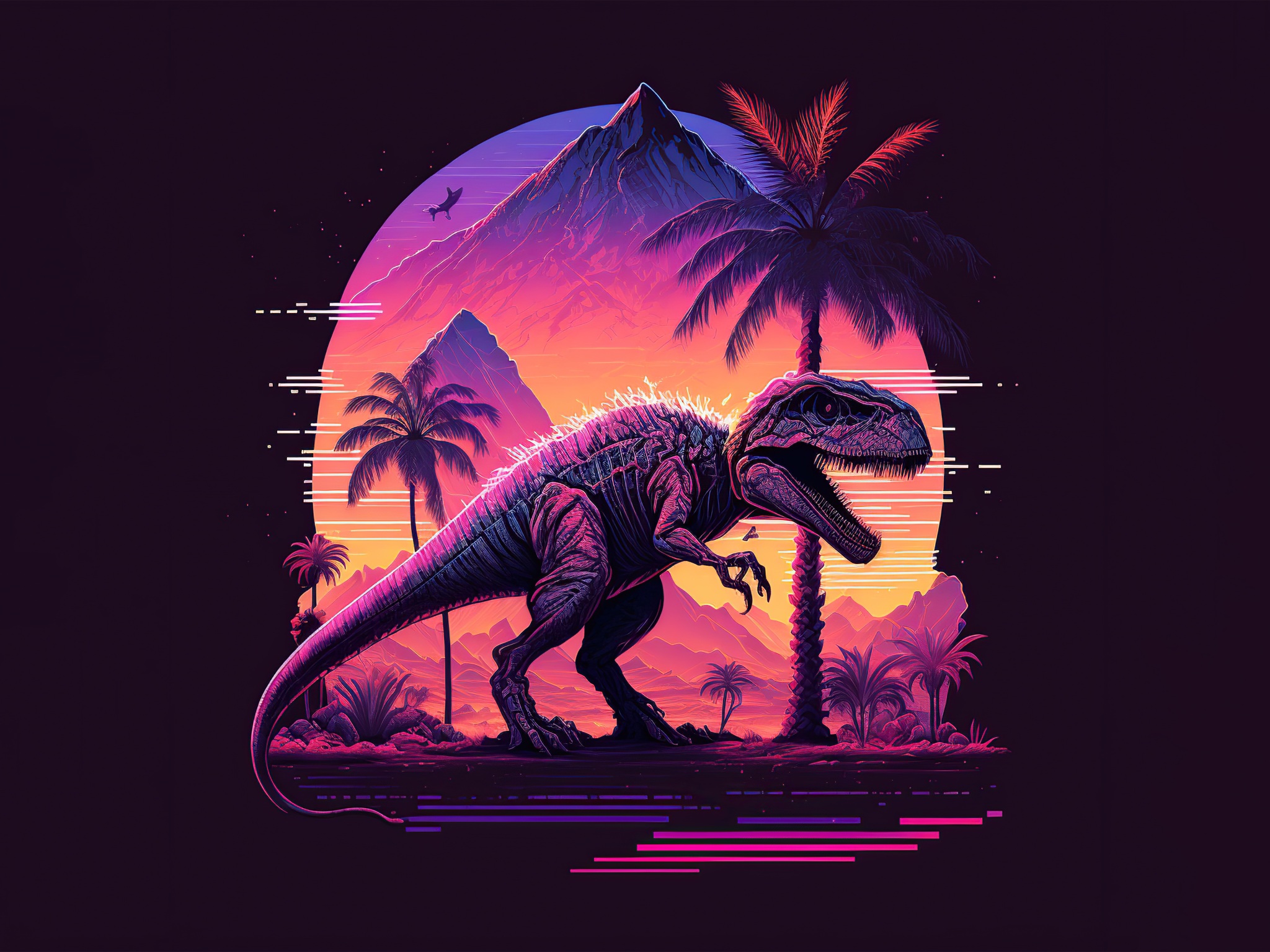 T Rex Minimal Art 4k - Free 4k Wallpapers - 40.000+ Free 4k Wallpapers ...