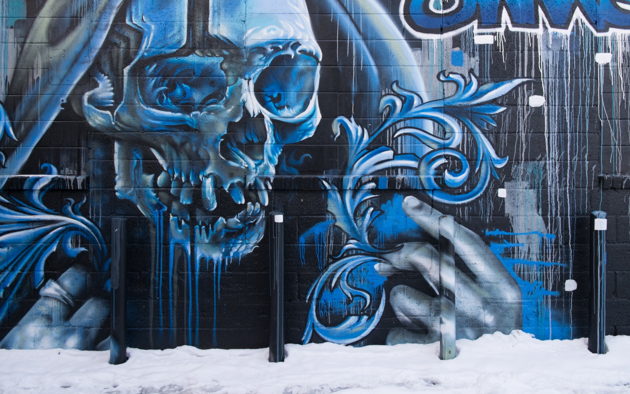 graffiti wallpaper skull