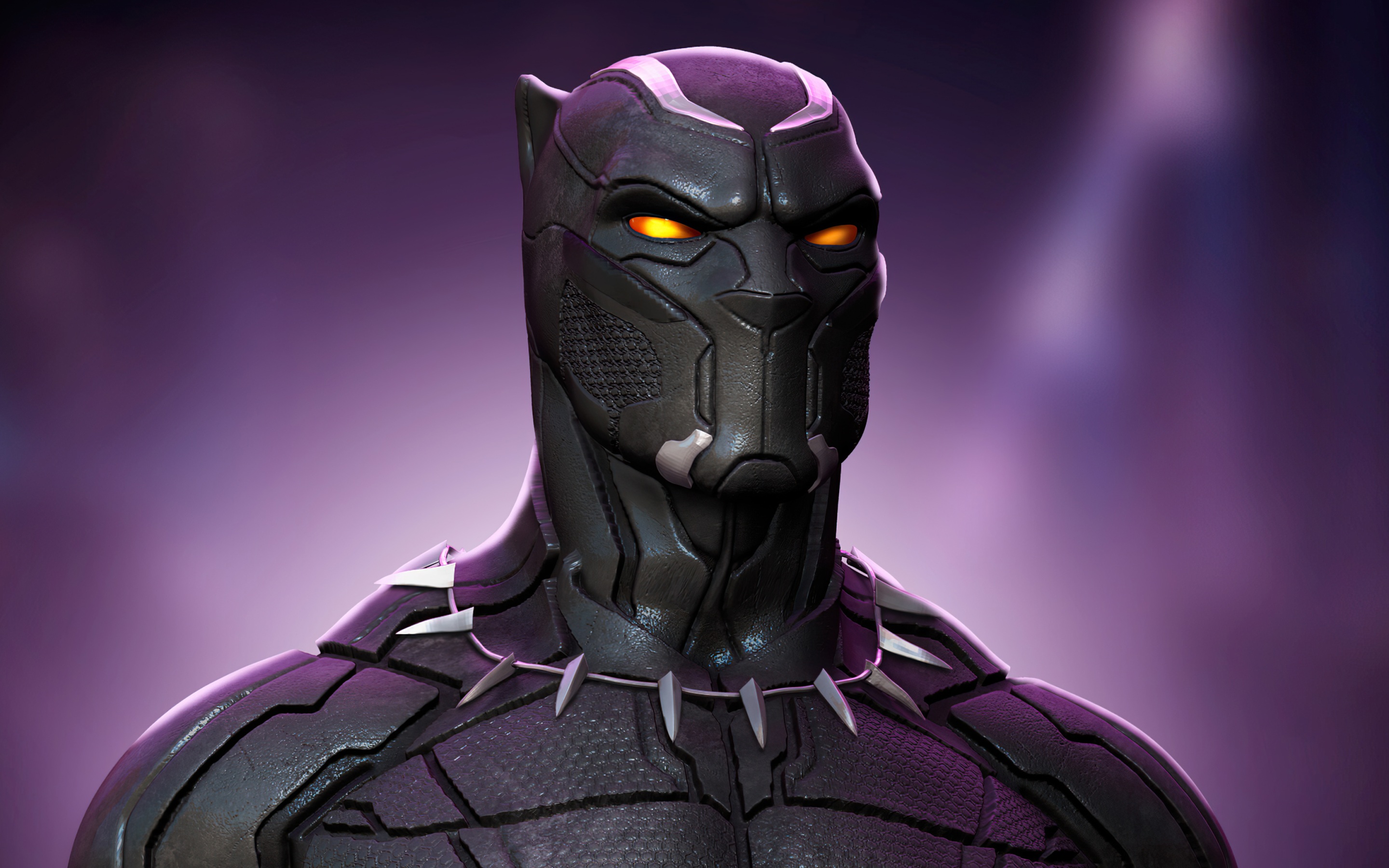 Black Panther Glowing Eyes 4K Wallpaper 4K