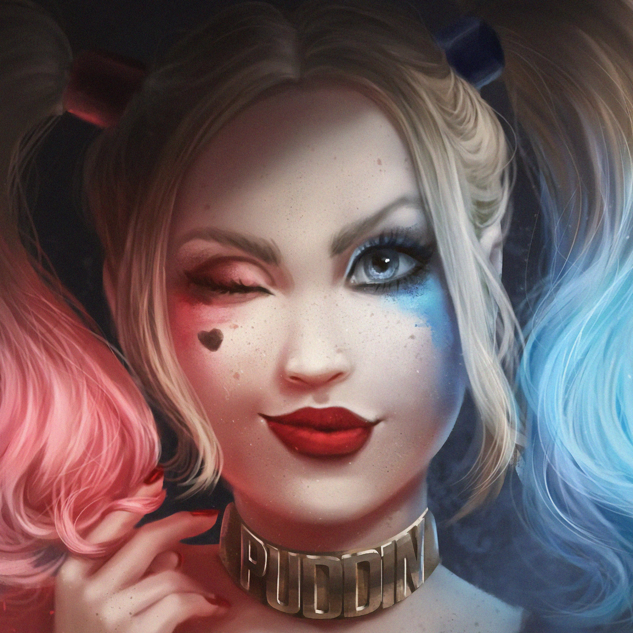 Harley Quinn Eyes Wallpaper 4K