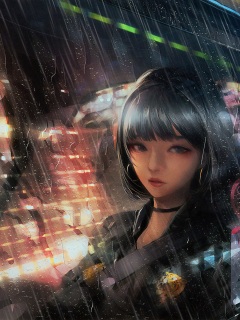 Anime Girl In Taxi Raining - 4k Wallpapers - 40.000+ ipad wallpapers 4k ...