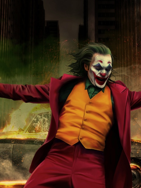 Joker Happy Dancing Wallpaper 4K