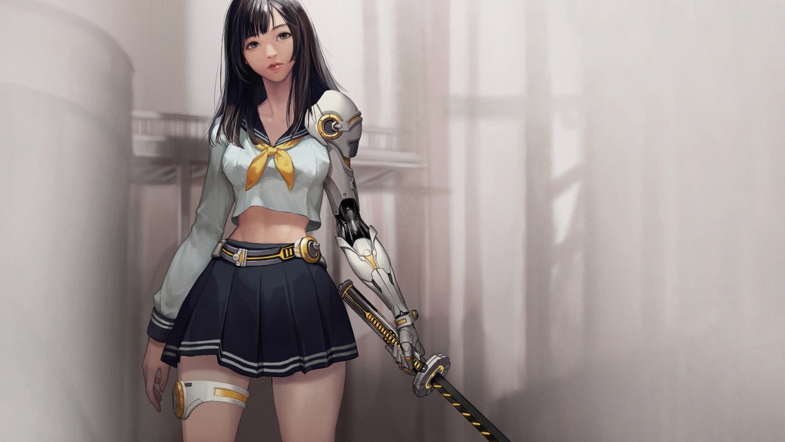 Warrior Anime Girl With Sword - 4k Wallpapers - 40.000+ ipad wallpapers ...