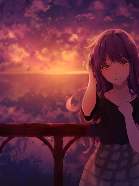 Mocca Sunset Anime Girl 4k Wallpapers 40 000 Ipad Wallpapers 4k