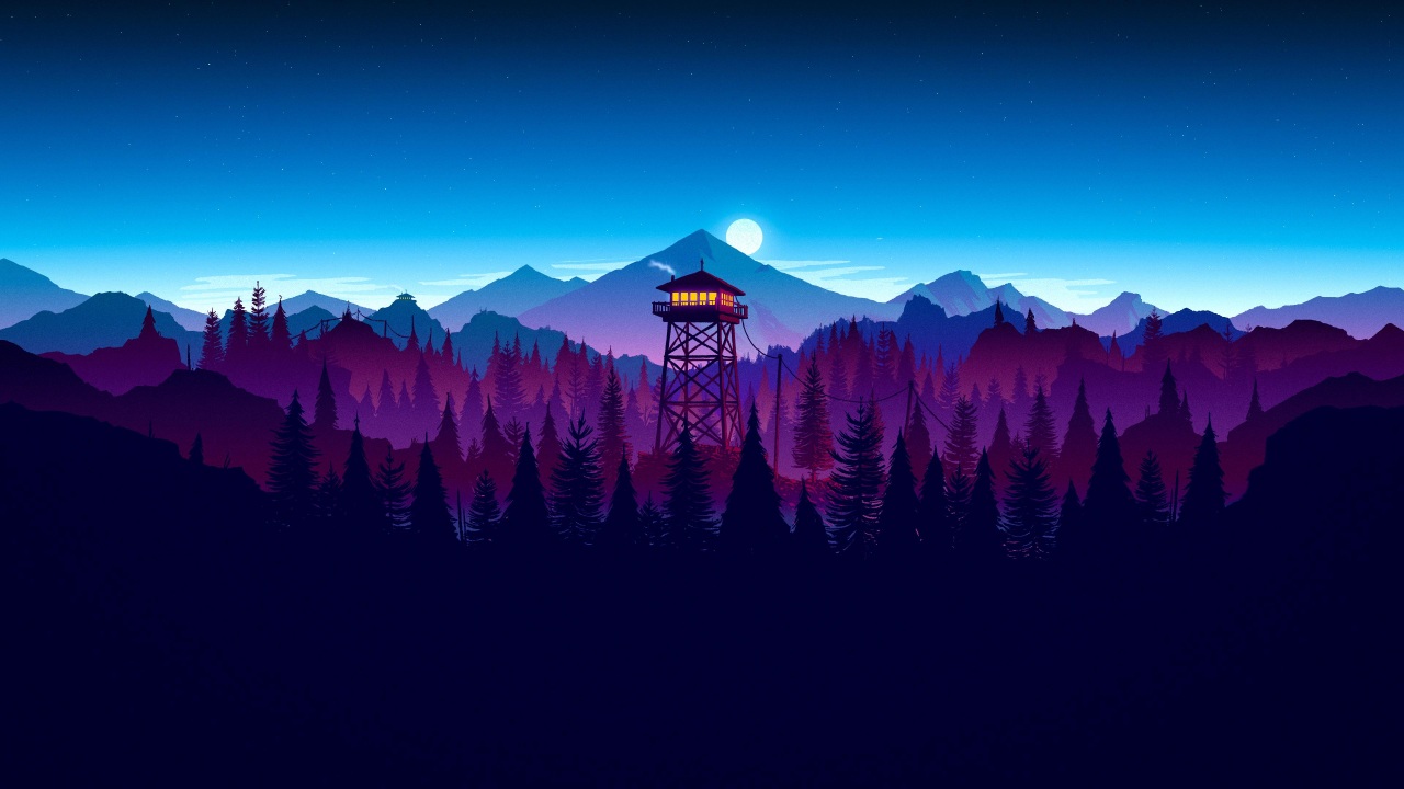 Firewatch Sunset Artwork 4k Wallpaper 4K