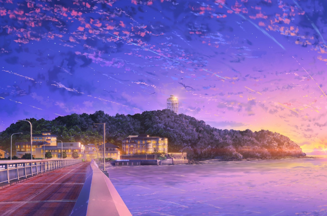 Japan Anime Sky Wallpaper 4K