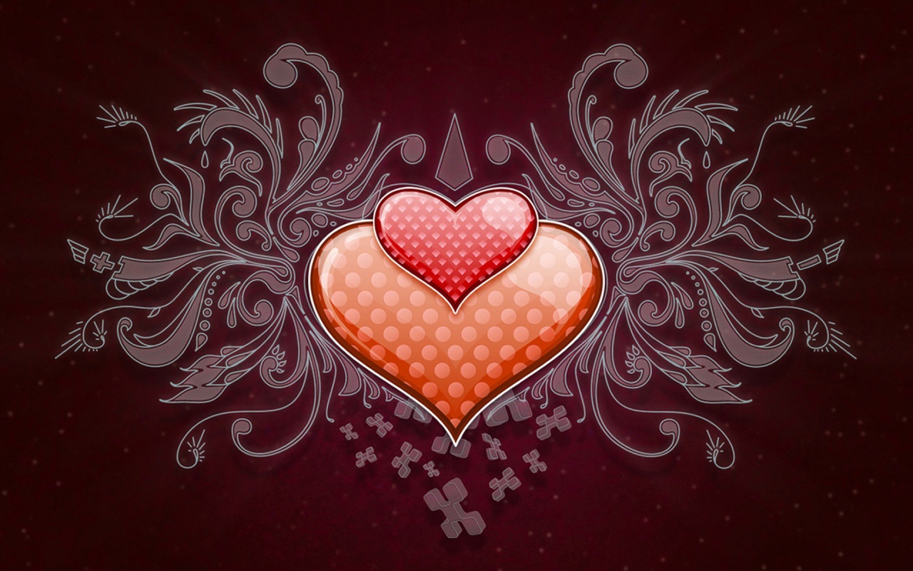 Wallpaper 4k Heart Love Vector Wide Wallpaper