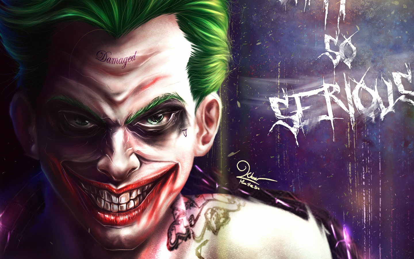 Joker Basic Art Wallpaper 4K