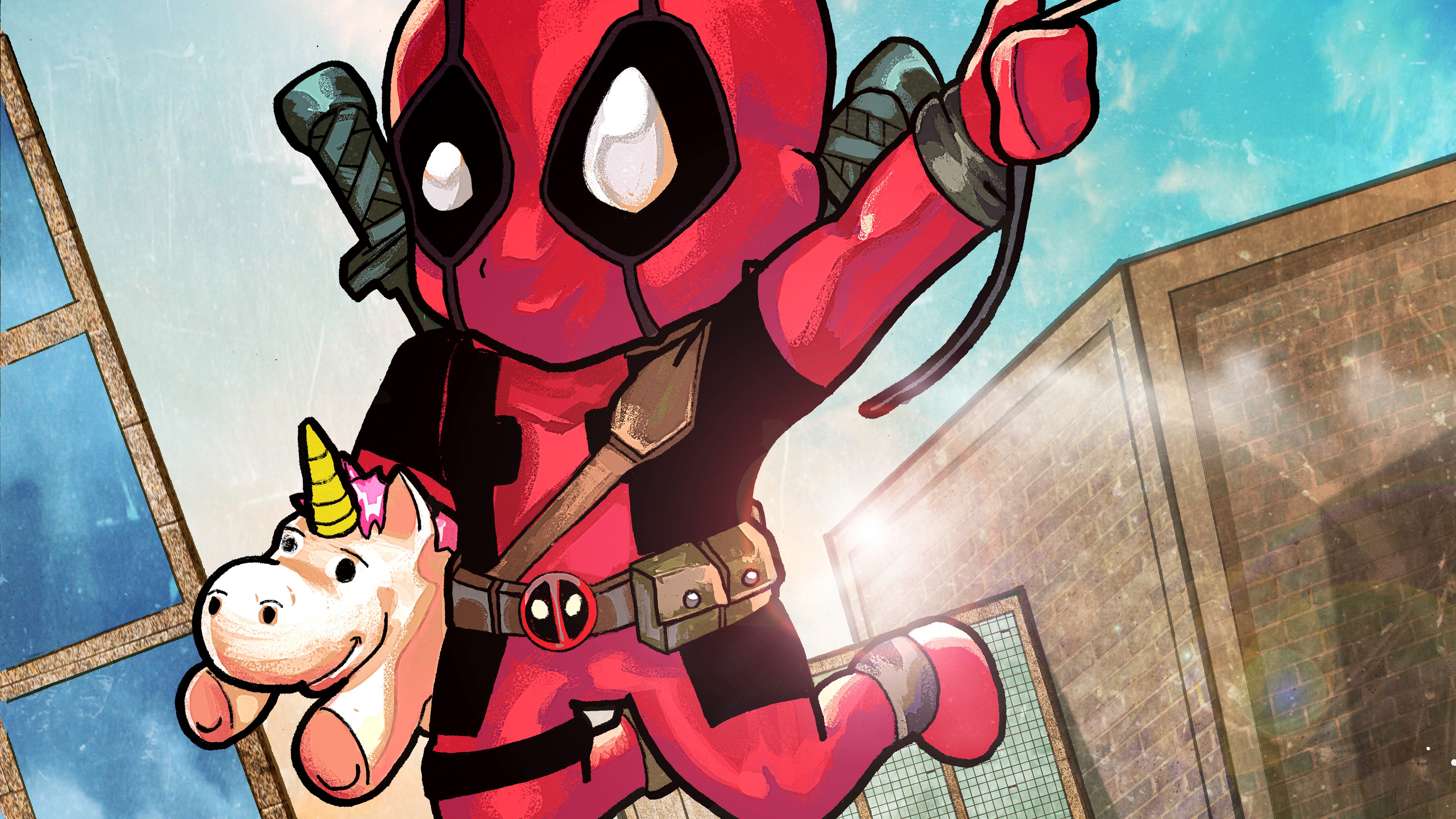 Wallpaper 4k Chibi Deadpool 4k Wallpaper