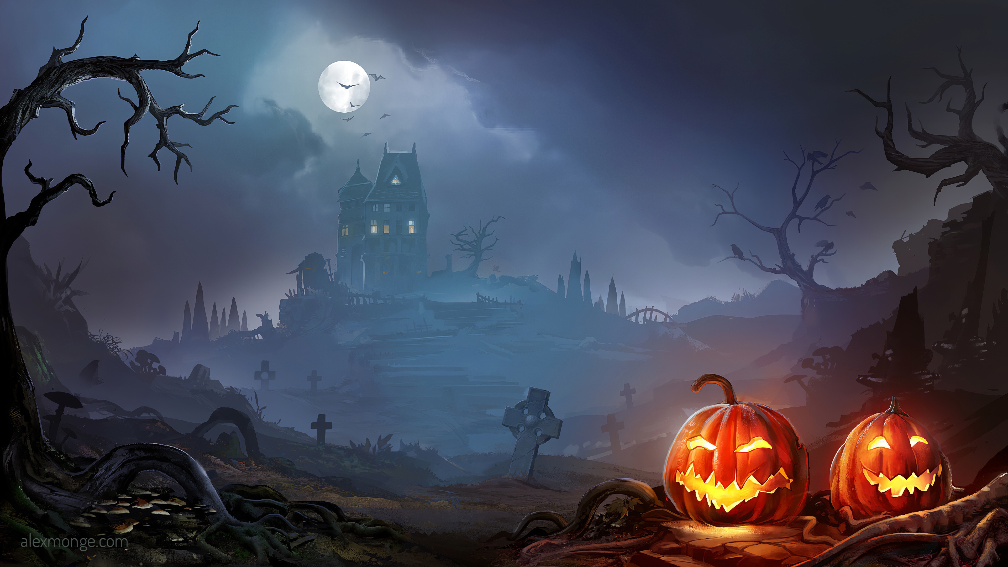 Top 10 Halloween background 4k đẹp nhất cho màn hình rộng