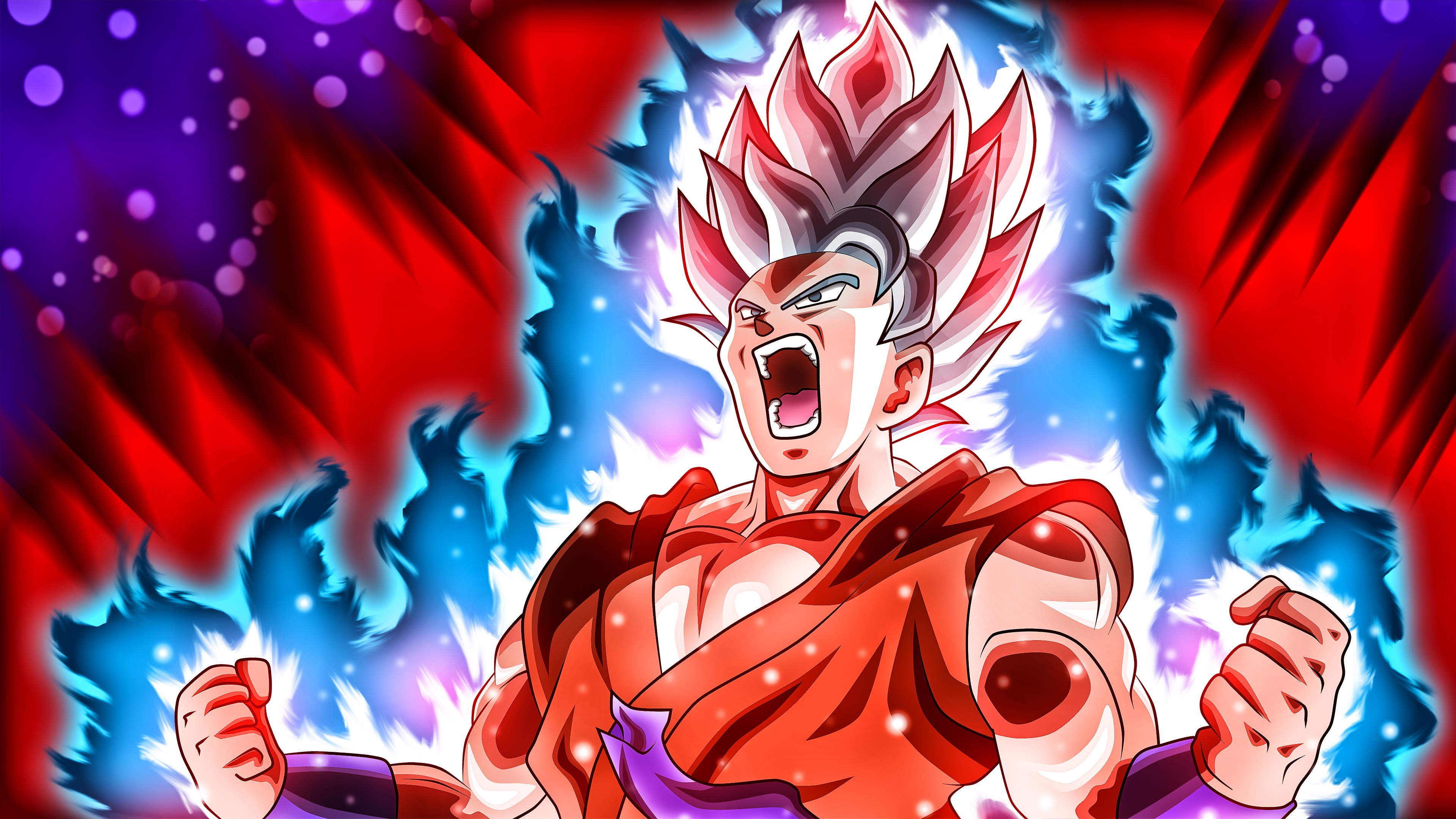 100+] Goku Kaioken Wallpapers