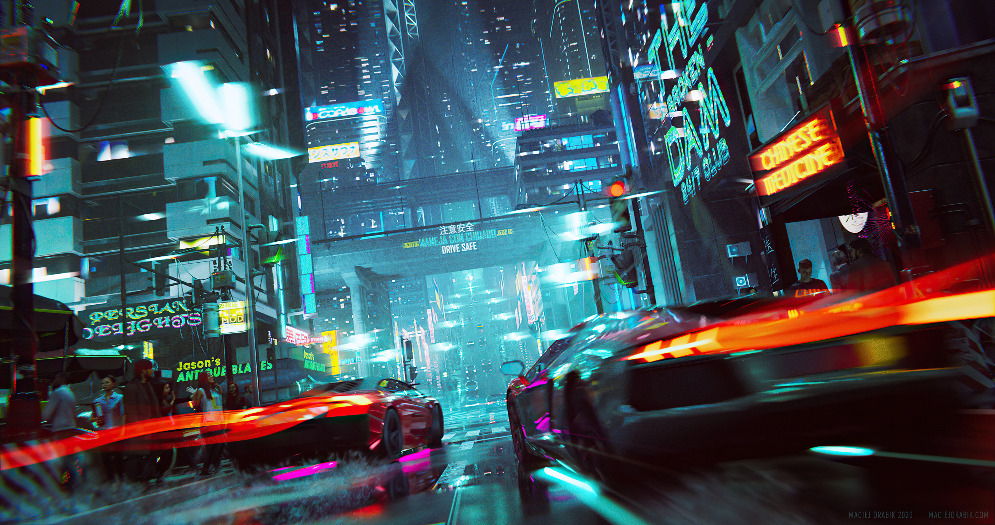 живые обои cyberpunk 4k фото 95