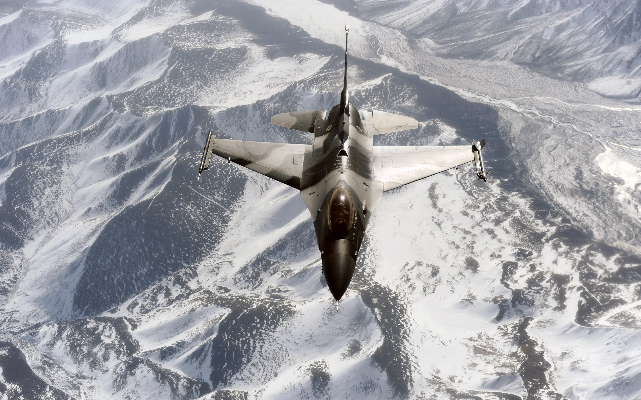 Wallpaper 4k F 16 Aggressor Over The Joint Pacific Alaskan Range