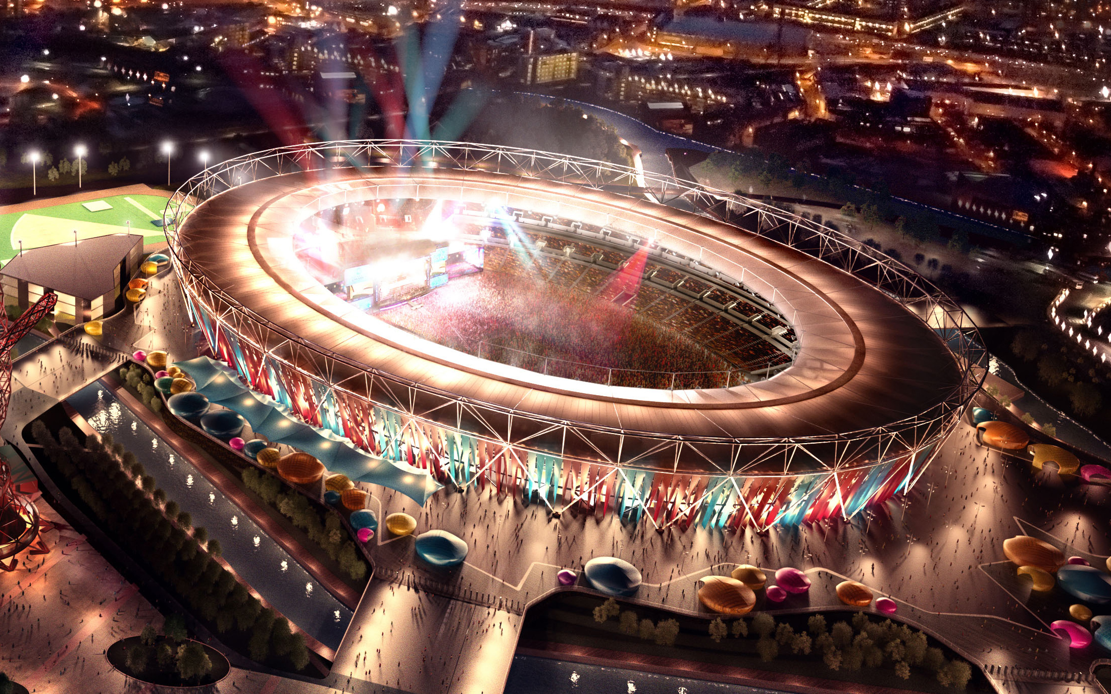 Sân vận động Olympic London 2012 với kiến trúc độc đáo và hiện đại chắc chắn sẽ khiến bạn say đắm trước cảnh quan tuyệt đẹp của nơi này. Bạn sẽ có cơ hội ngắm nhìn sân vận động lừng danh này cùng với những người đam mê thể thao như bạn.