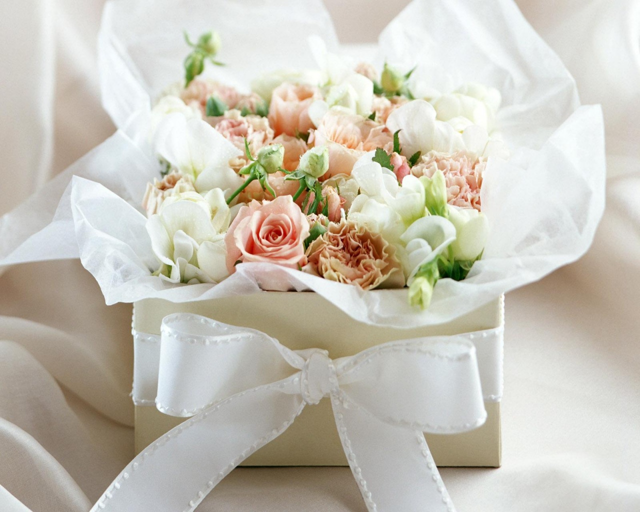white roses bouquet wallpaper