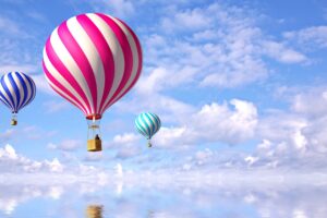 air balloons flight sea clouds 4k 1536854738