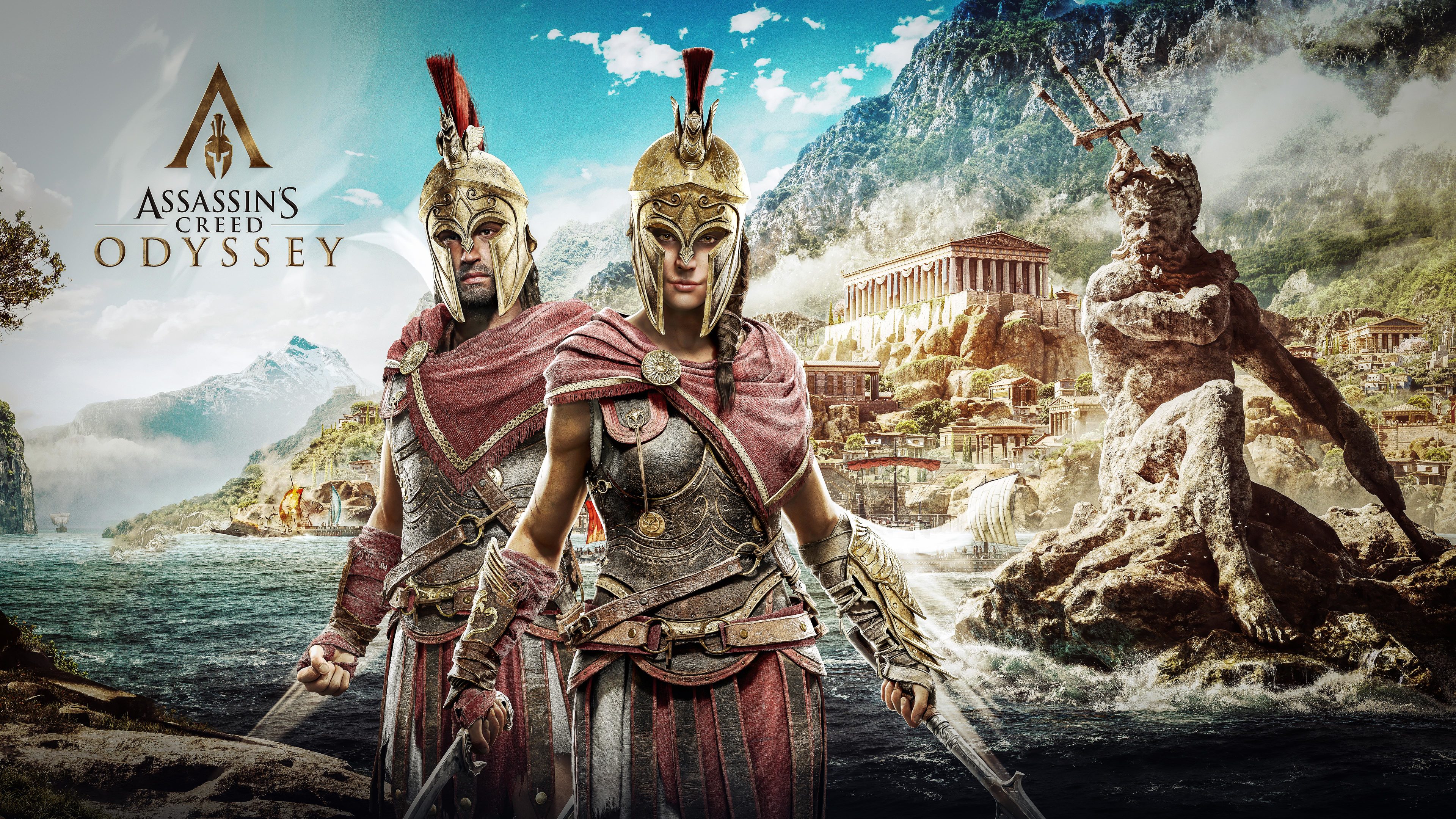 alexios and kassandra assassins creed odyssey 8k 1537691035