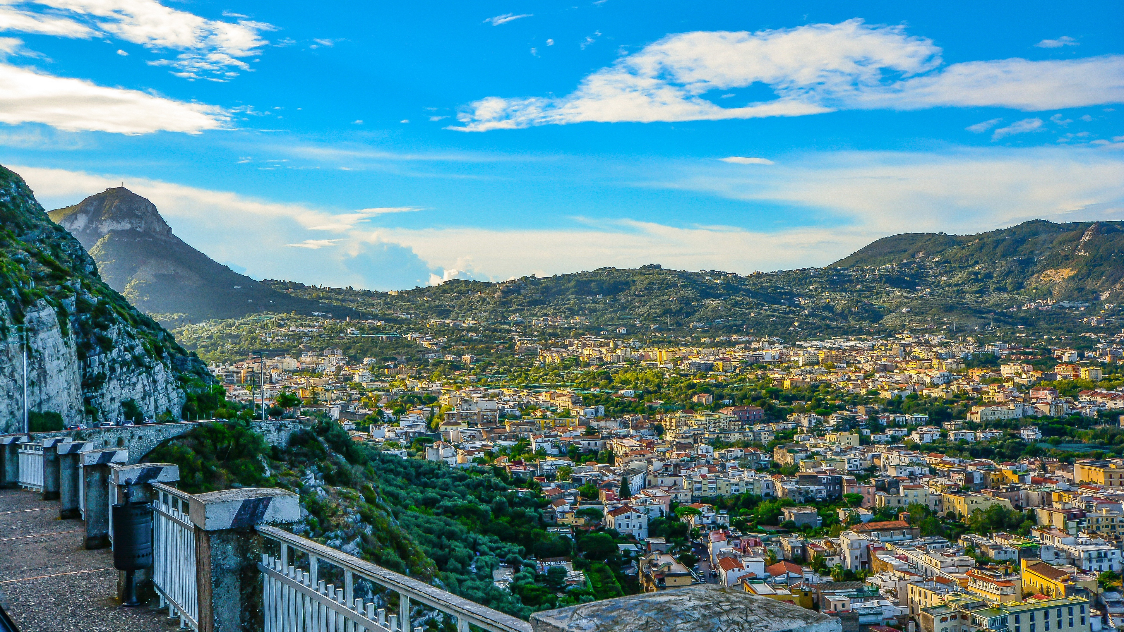 amalfi italy mountains architecture 4k 1538064951