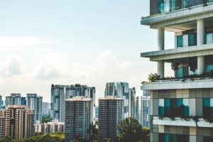 balcony facade skyscrapers glass 4k 1538064902