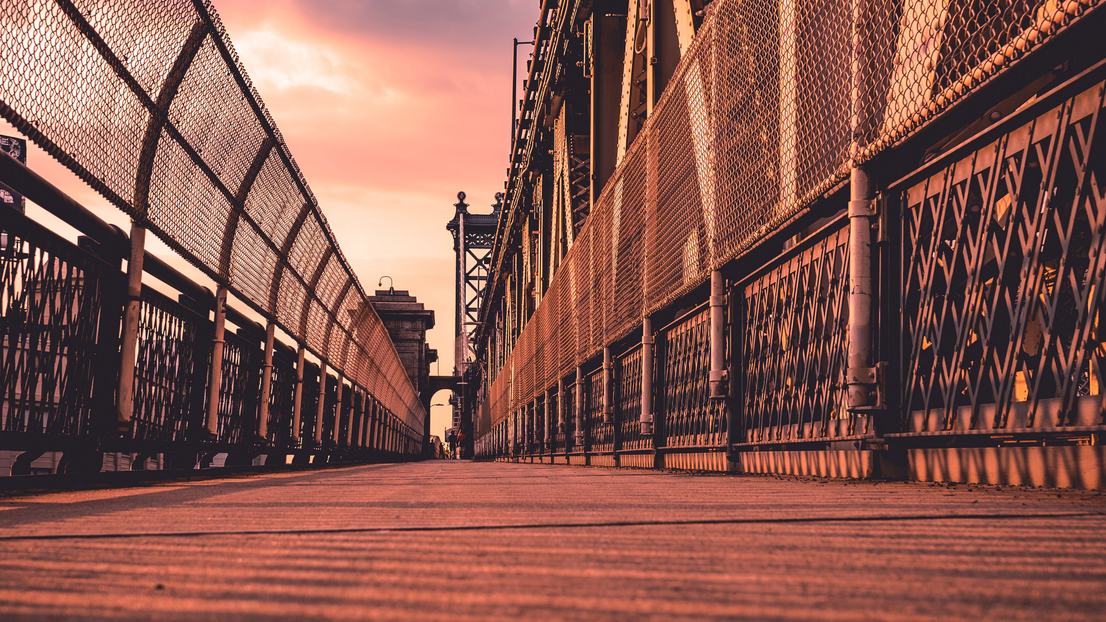 bridge manhattan bridge new york united states 4k 1538067079