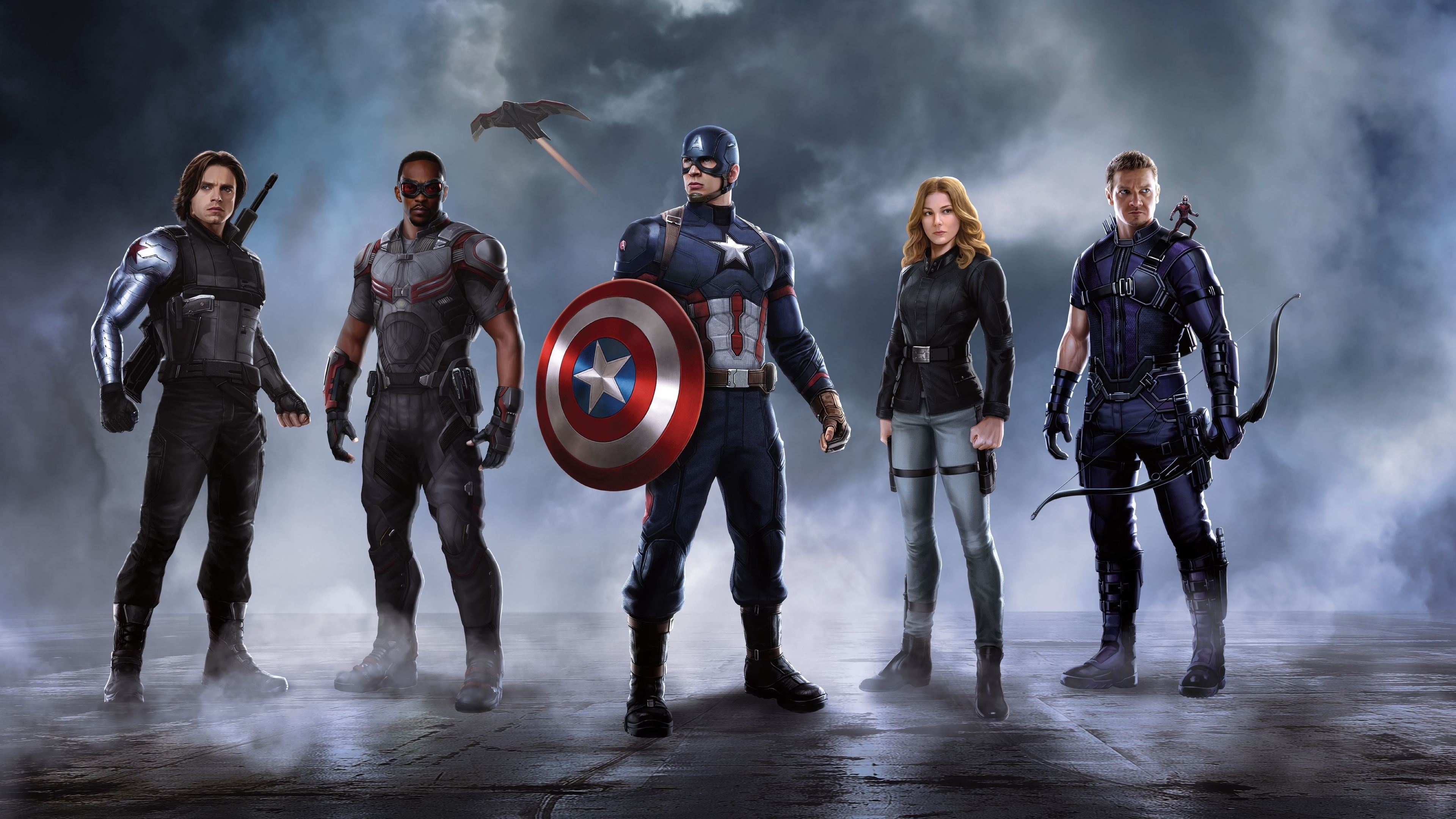 Wallpaper 4k Captain America Crew In Captain America Civil War Ant