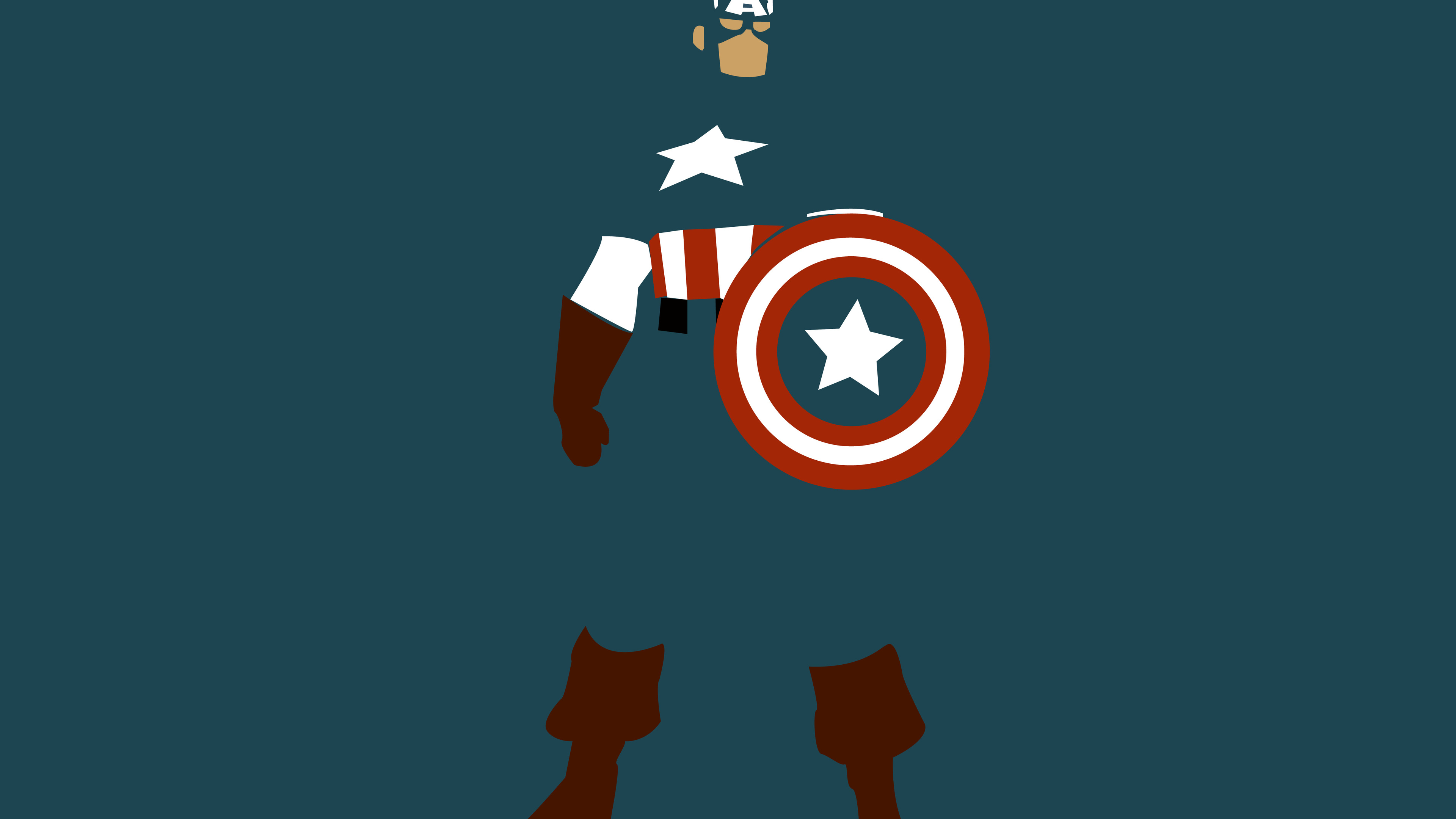 Wallpaper 4k Captain America Minimalism 4k Wallpapers Artist