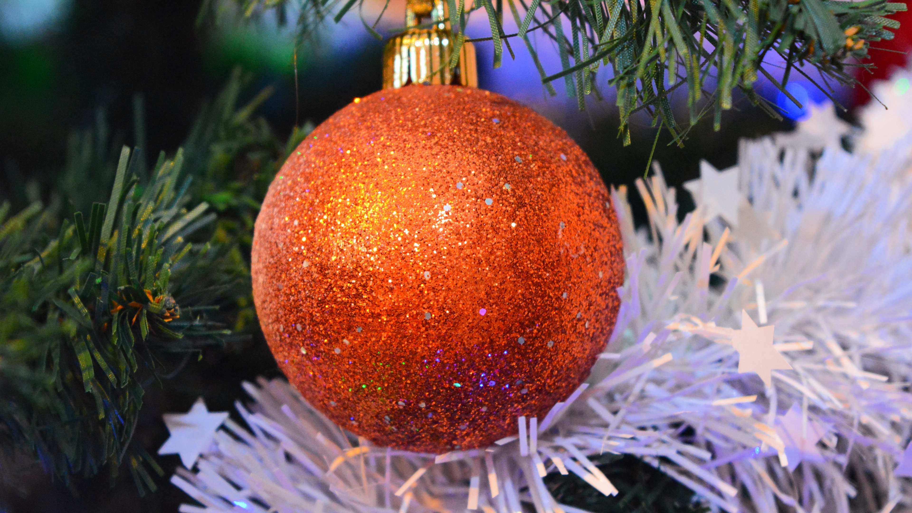 christmas ball decoration new year 4k 1538344675