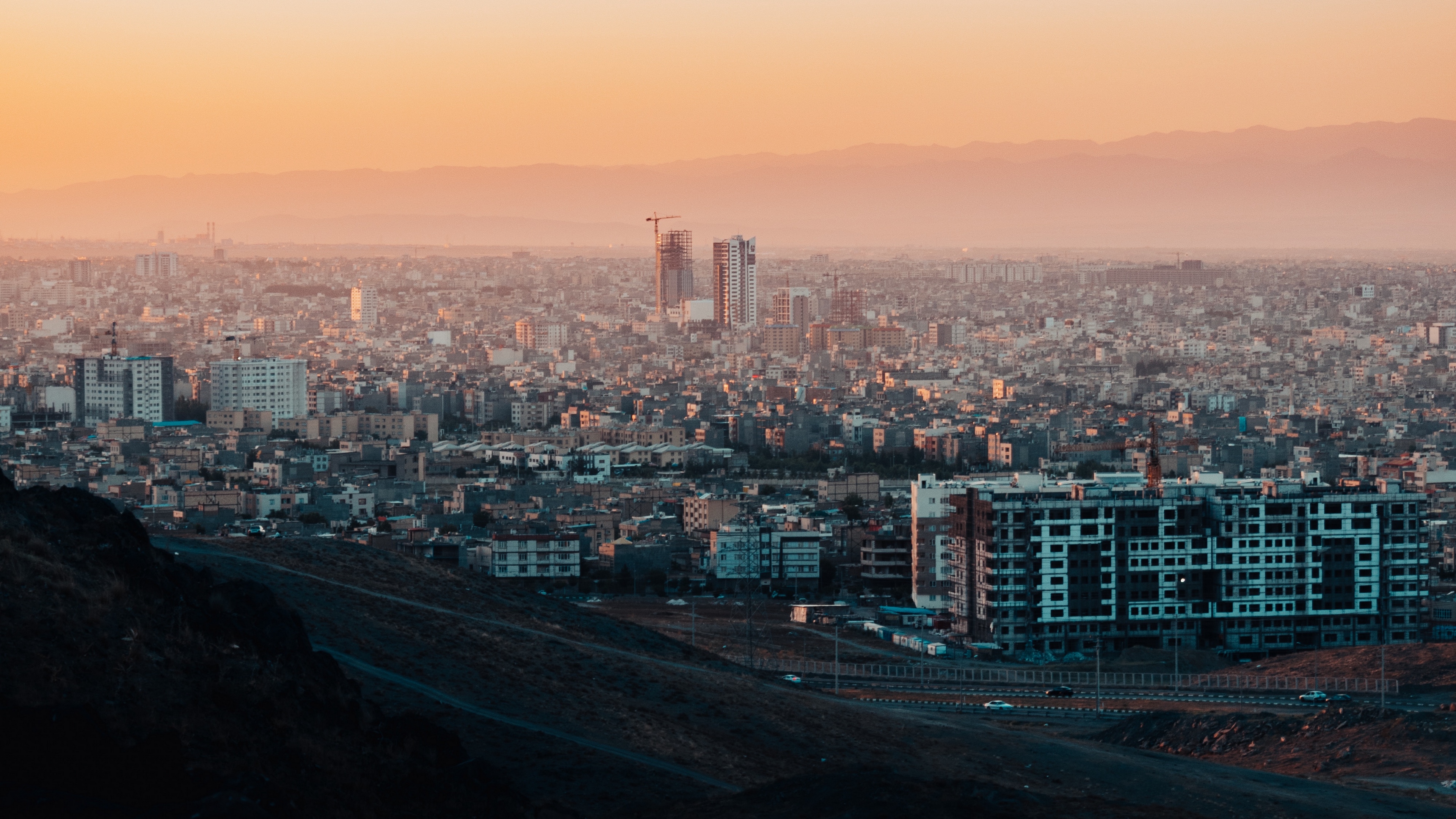 city buildings sunset mashhad iran 4k 1538066694