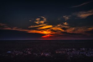 city sunset skyline top view kecskemet hungary 4k 1538068182