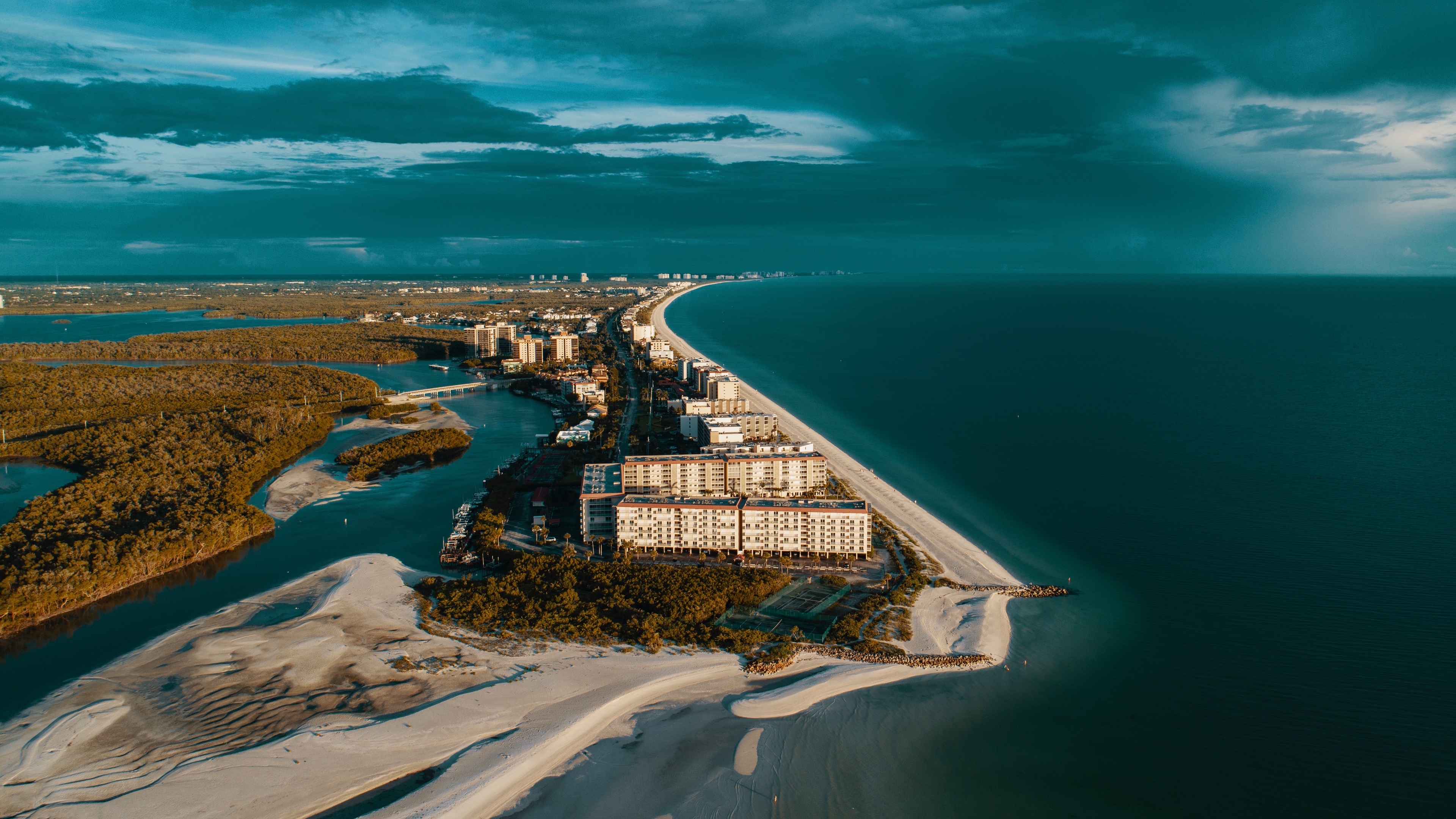 coast city shore sky clouds bonita springs united states 4k 1538067997