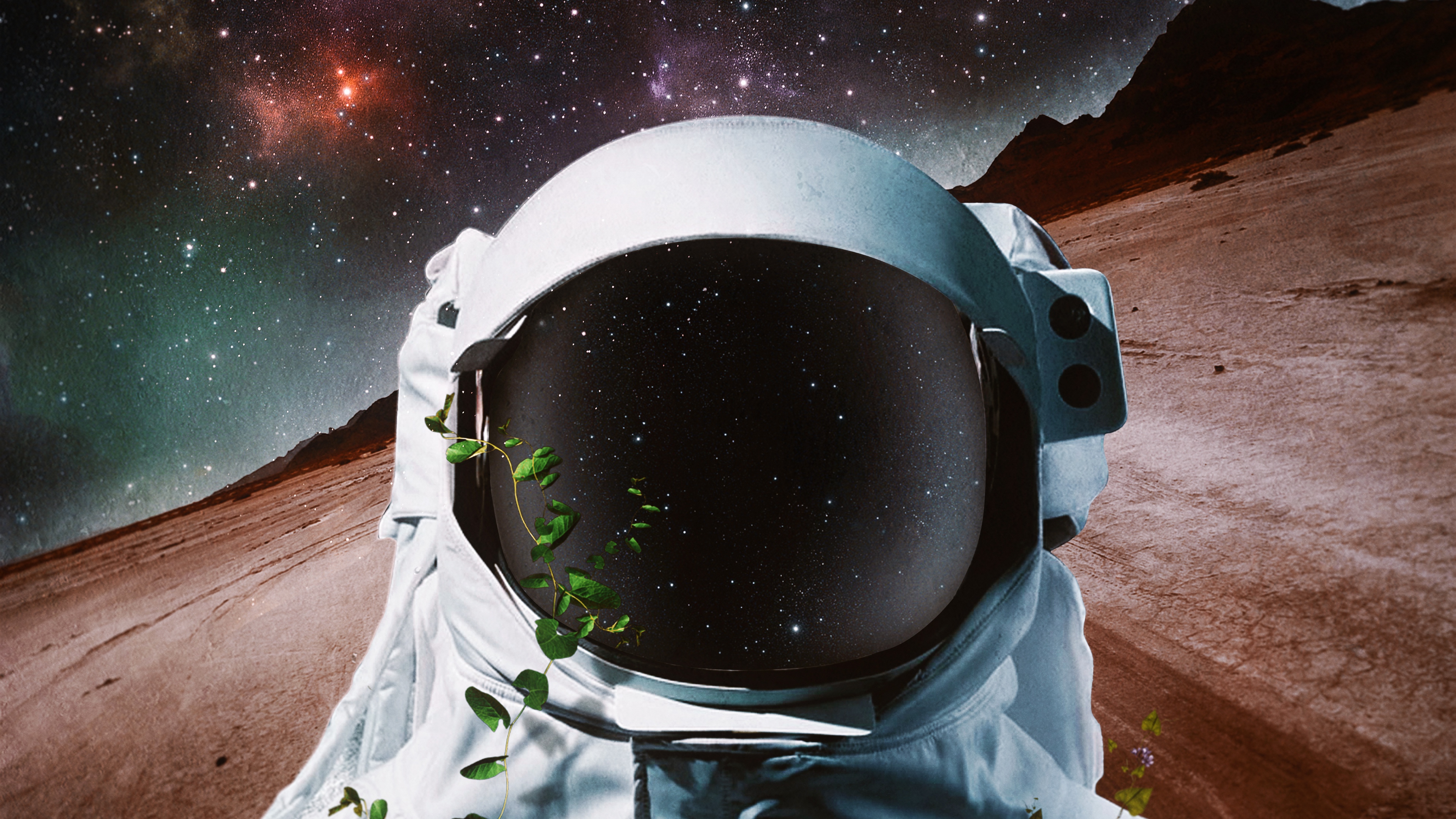 cosmonaut space suit art space 4k 1536013865