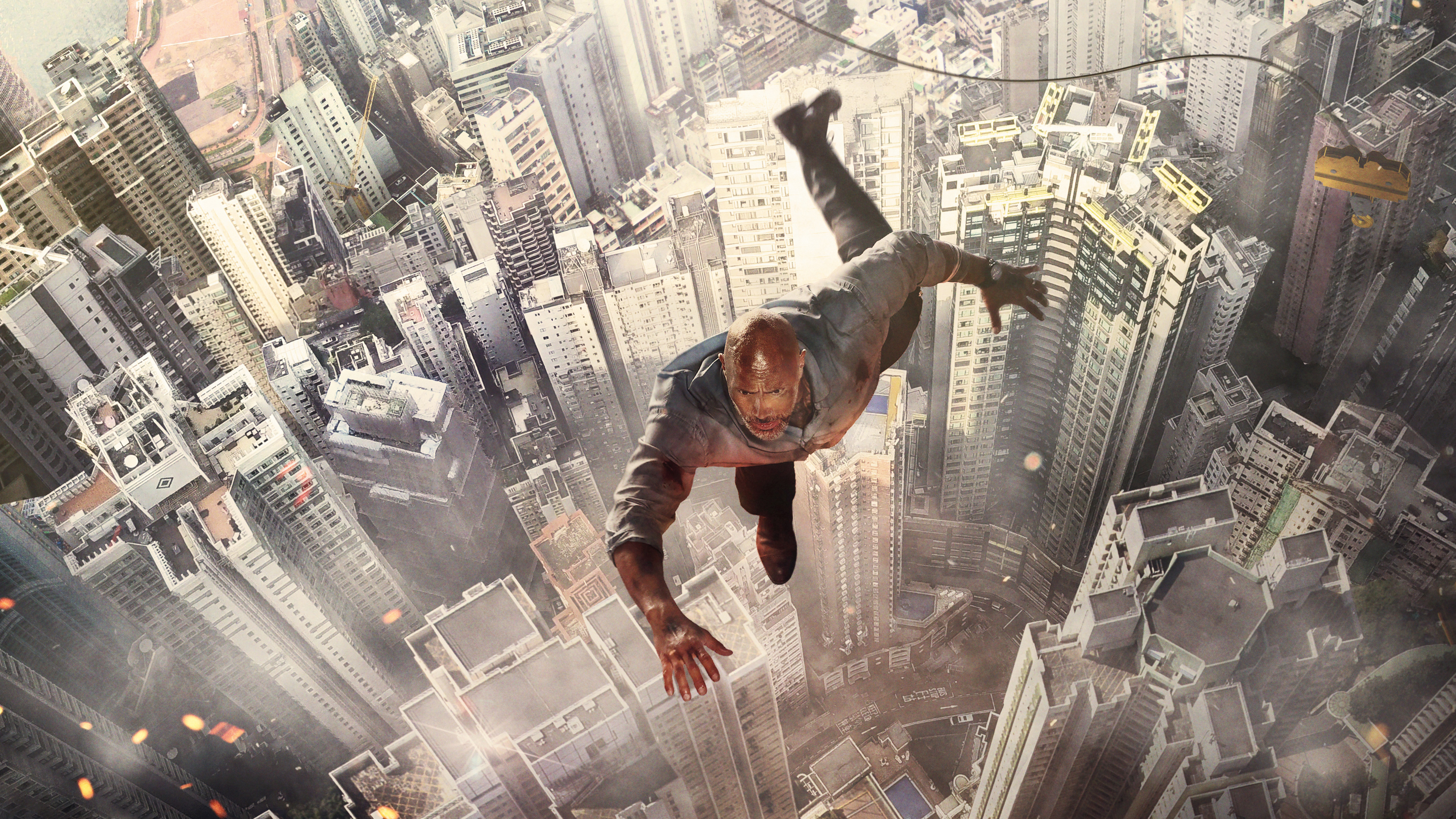 dwayne johnson jumping buildings 4k 1537645004