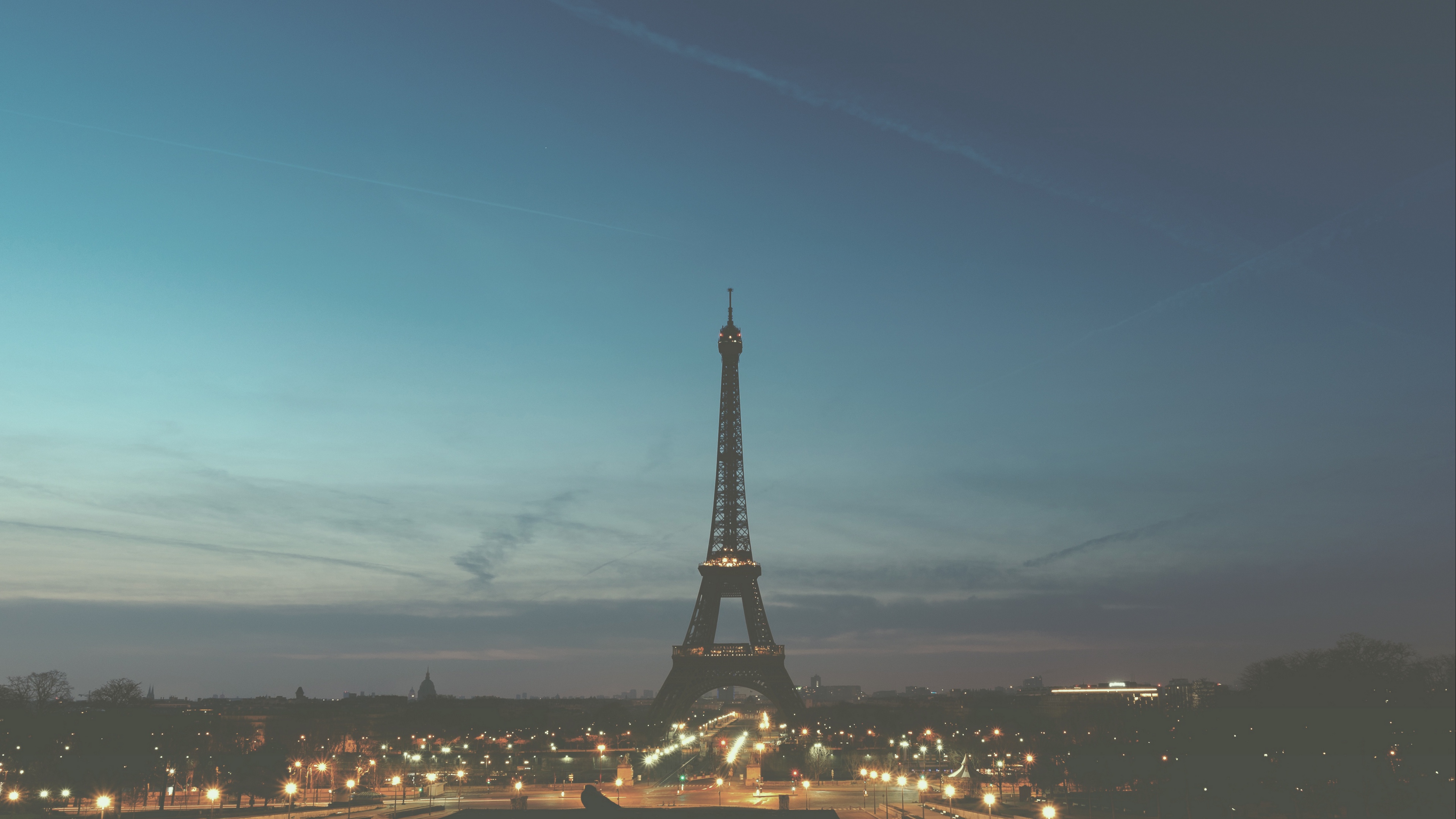 Eiffel Tower, Paris, Night 4K Paris, Night, Eiffel Tower