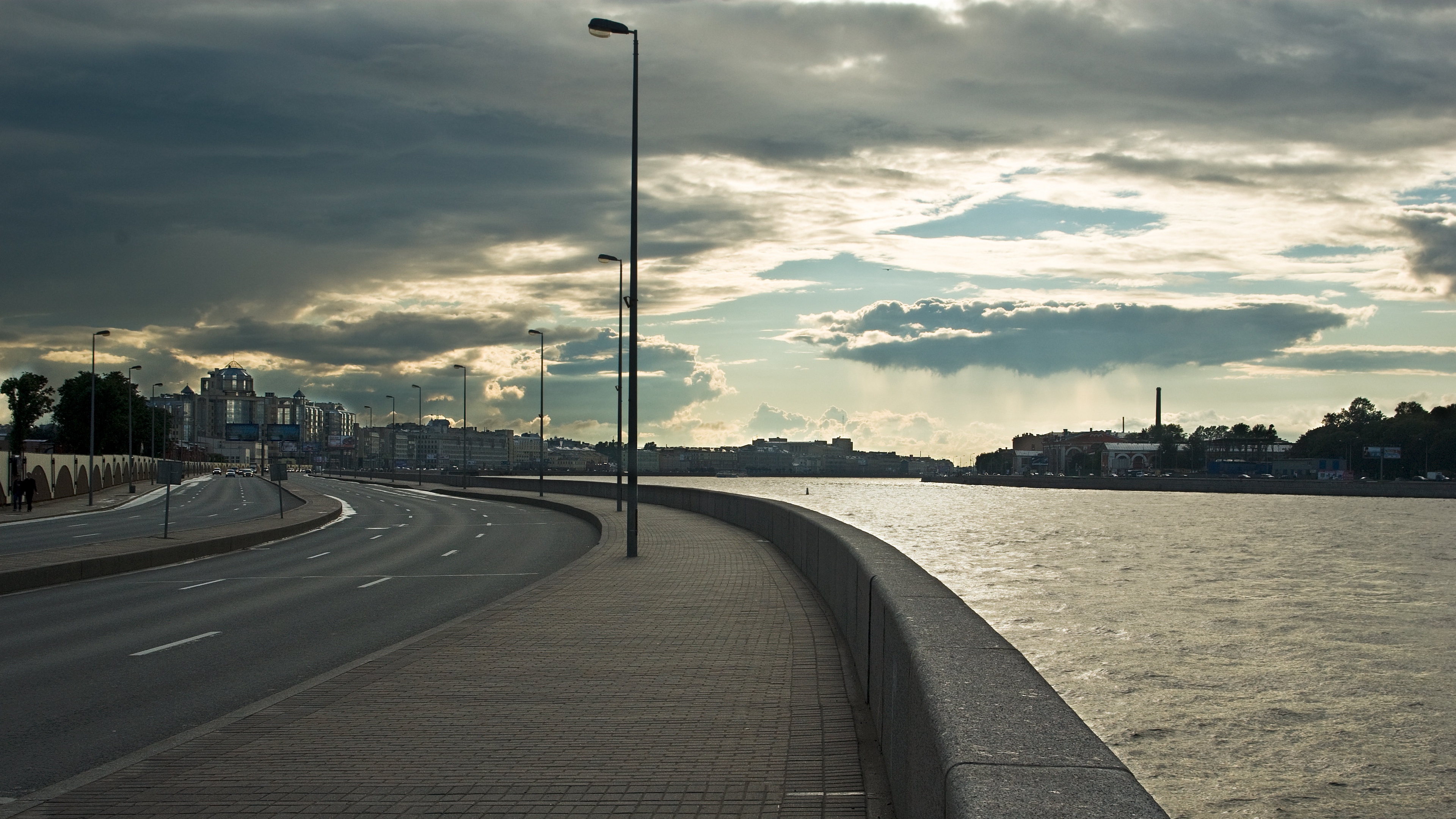 embankment st petersburg river russia night neva 4k 1538068463