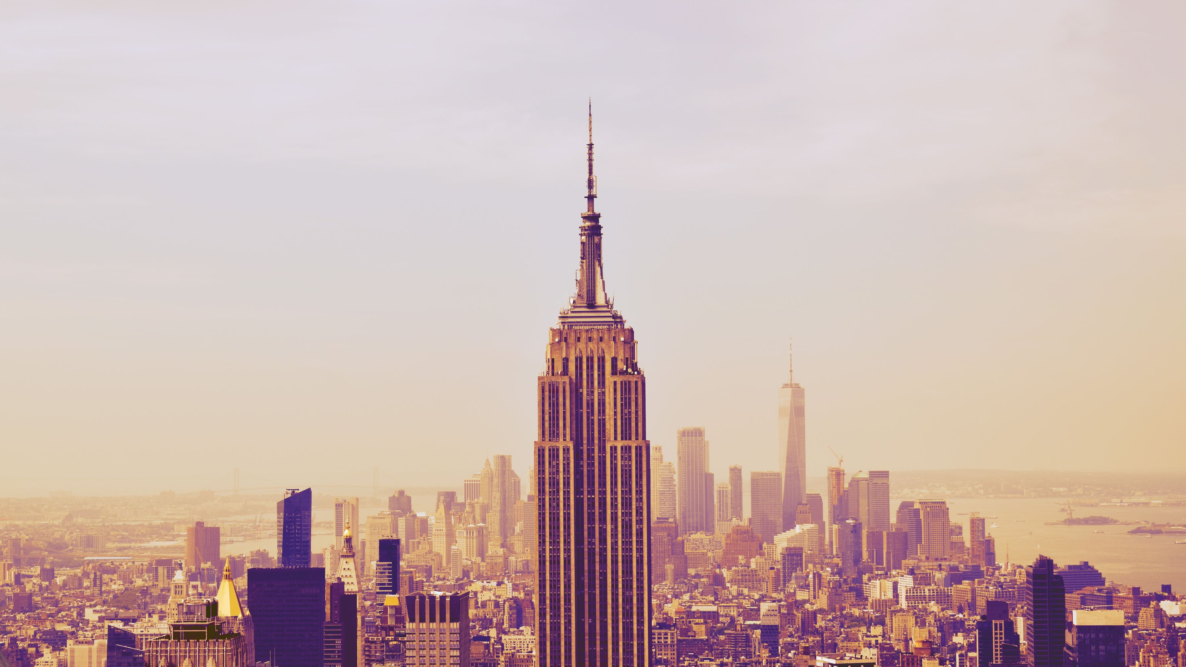 Empire State Building New York 5k Wallpaper 4K