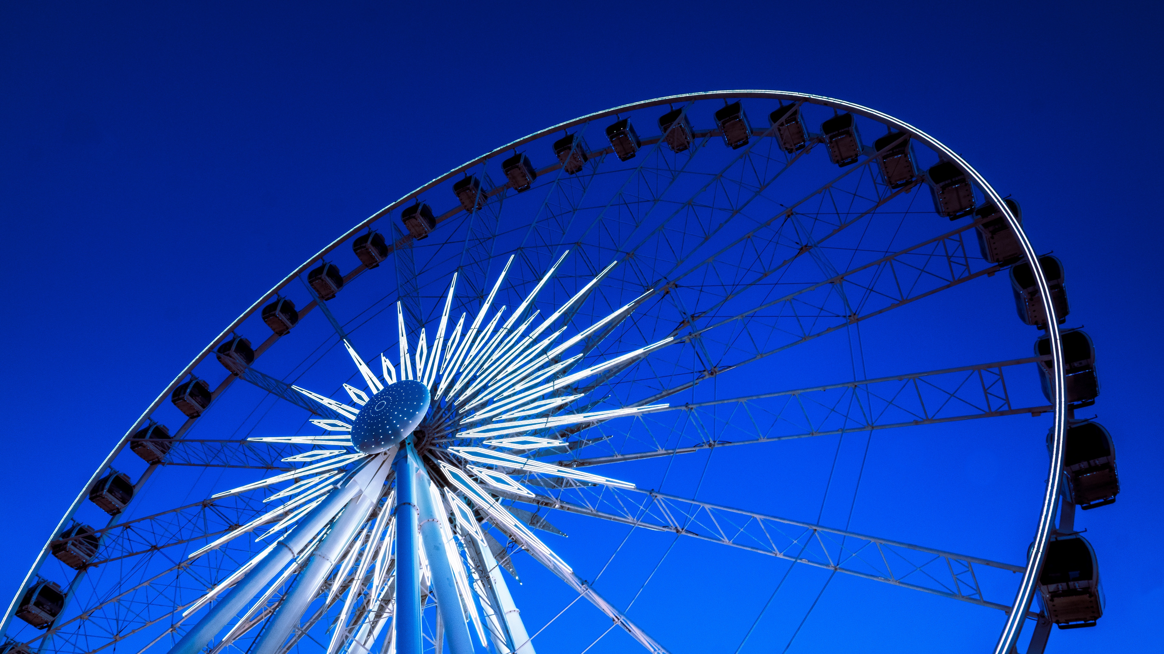 ferris wheel attraction entertainment 4k 1538066956