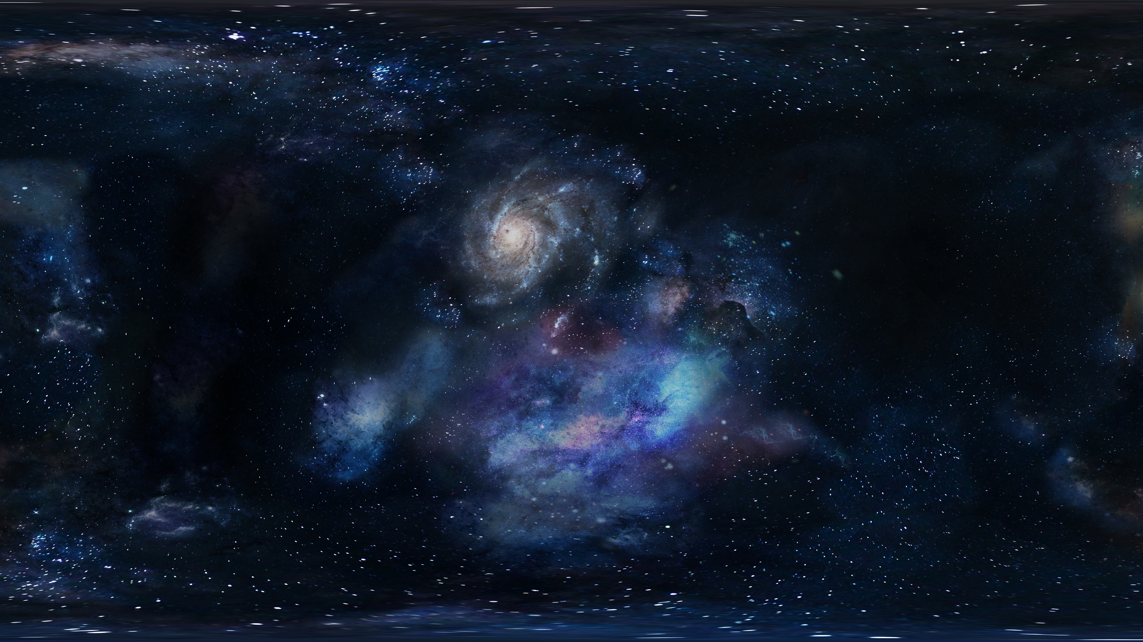 galaxy, space, stars 4k