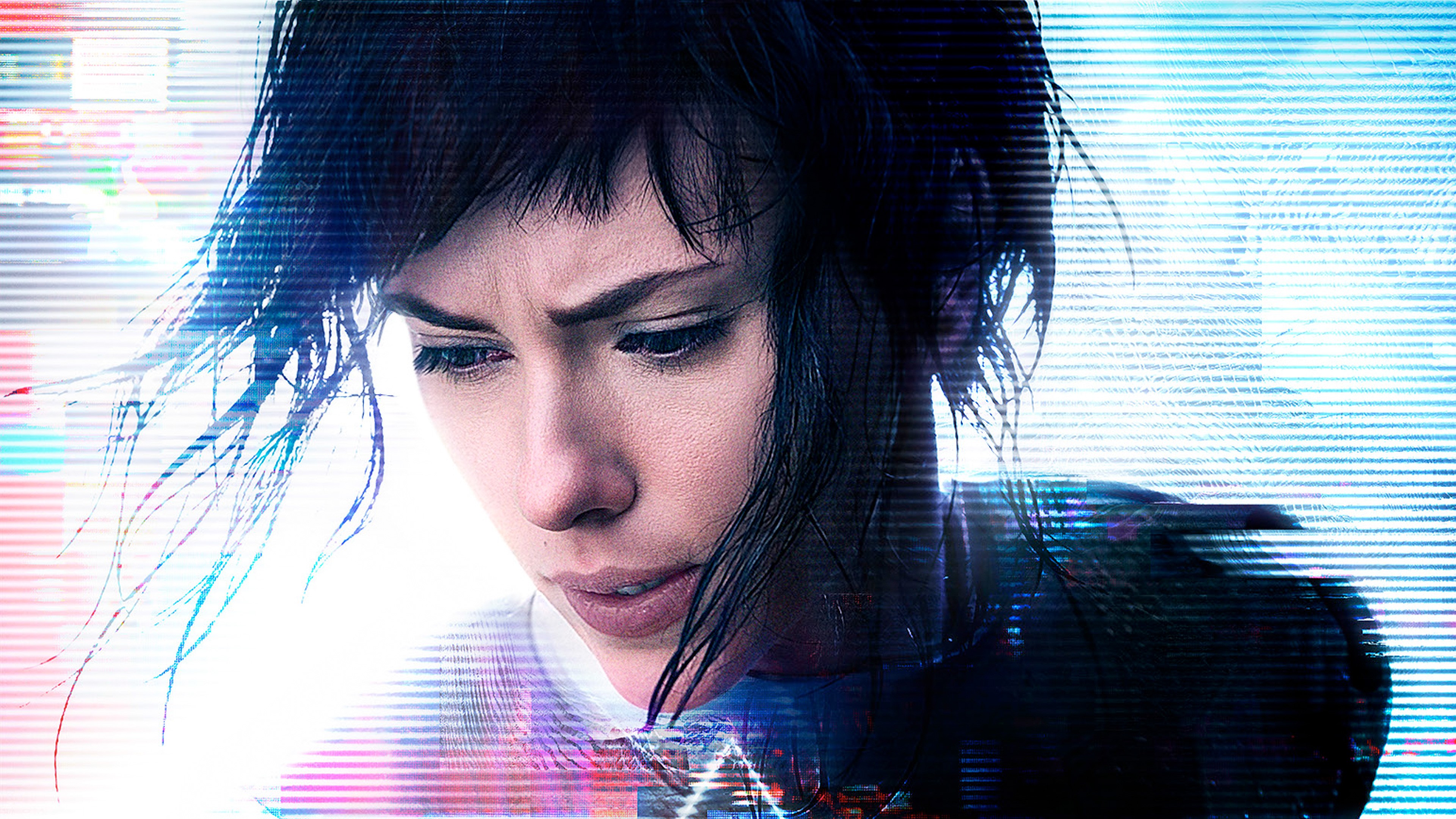 Wallpaper 4k Ghost In The Shell Scarlett Johansson 2017 Movies