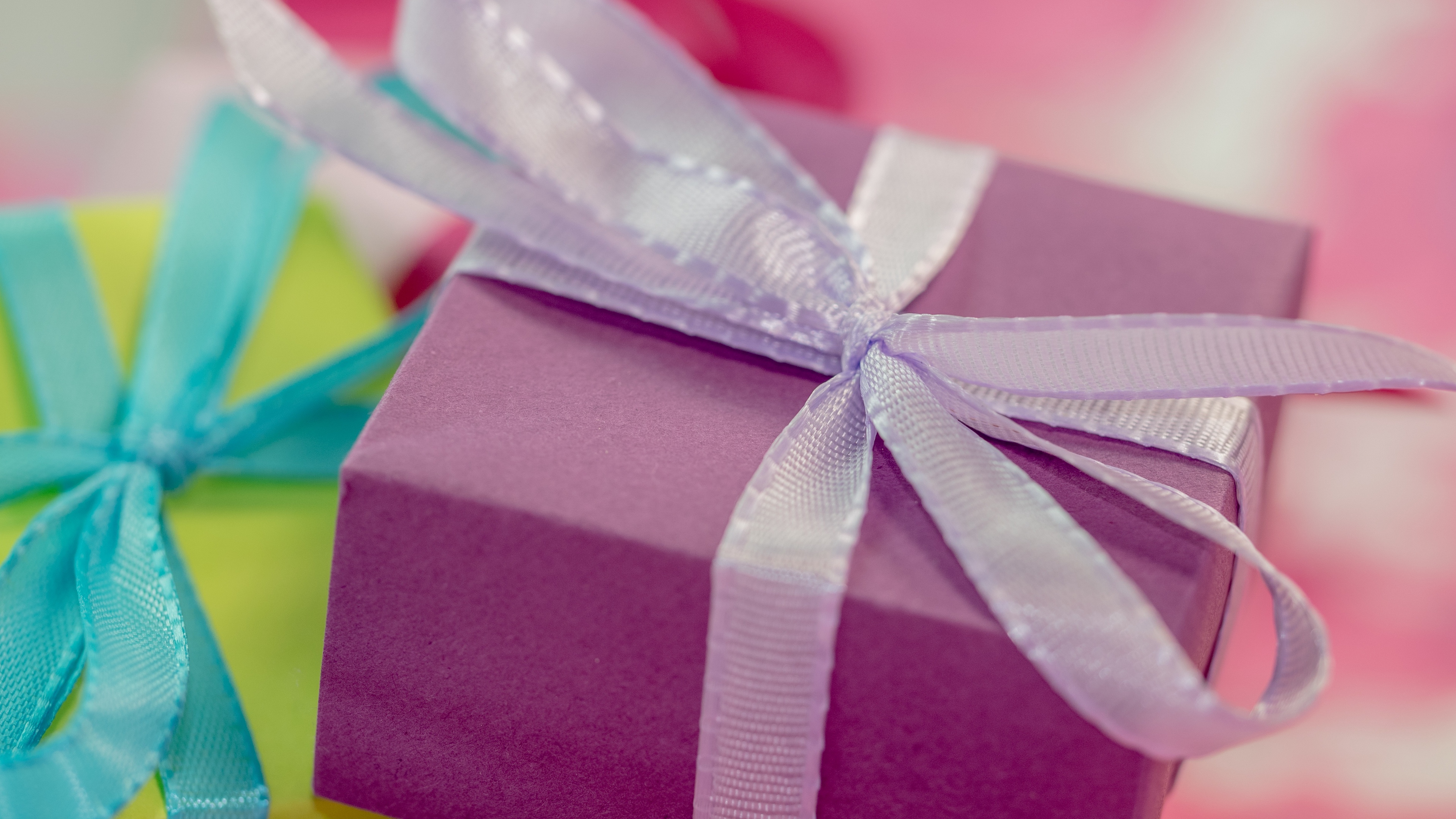 gift wrap ribbon bright 4k 1538345262