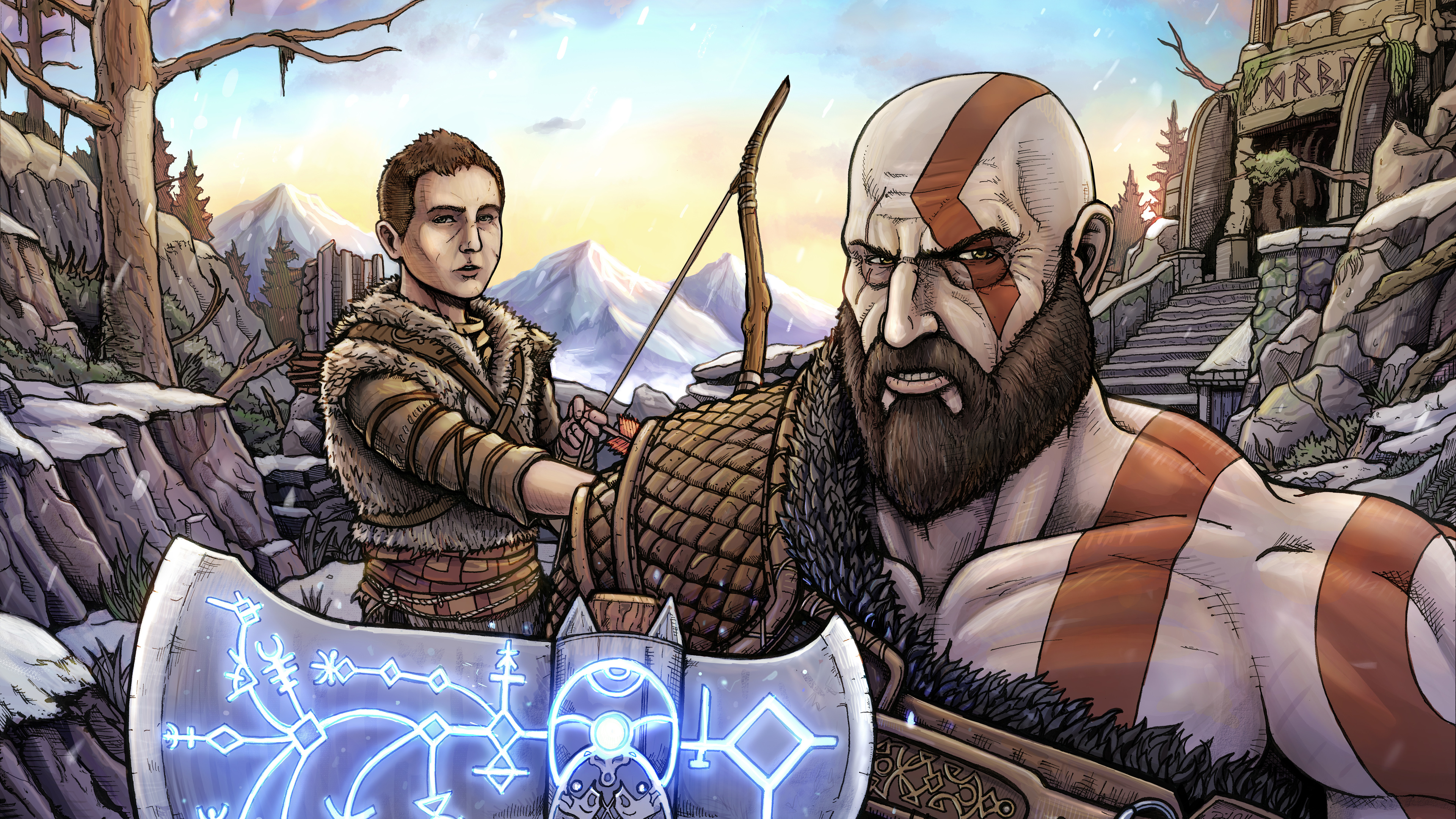 god of war 10k artwork 1537692042