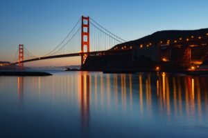 golden gate bridge evening 5k 1538072037