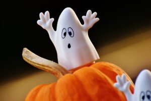 halloween pumpkins ghosts toys 4k 1538344964