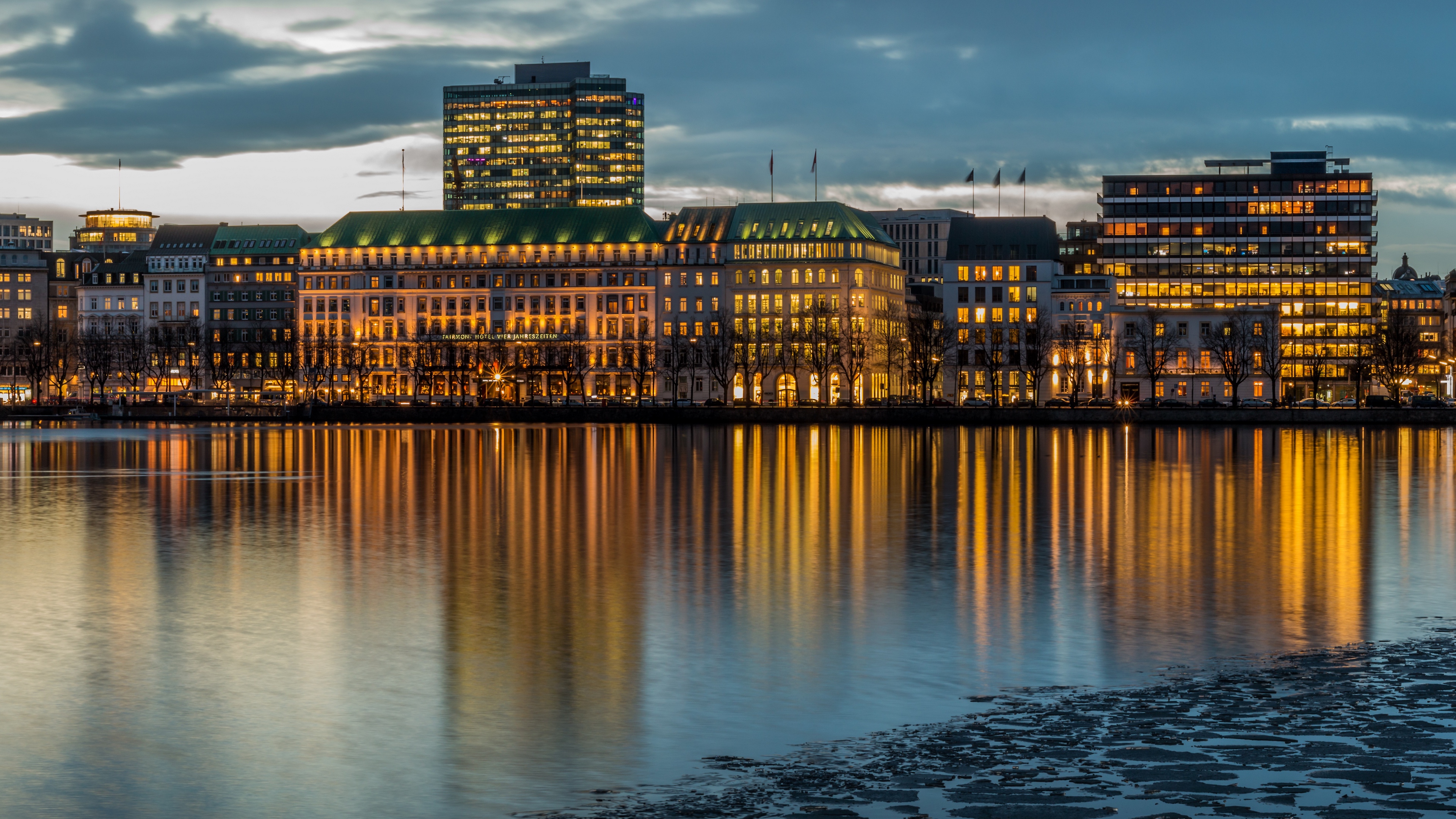 hamburg germany buildings river 4k 1538066407